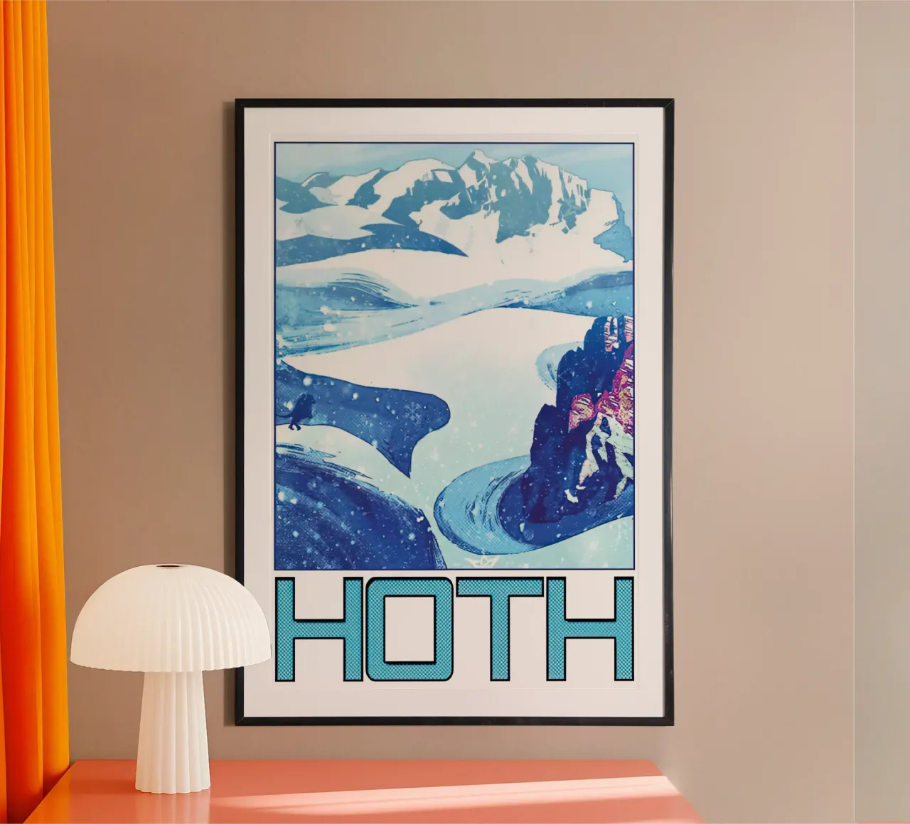 visitare Hoth poster con telaio in alluminio da carrie Shop