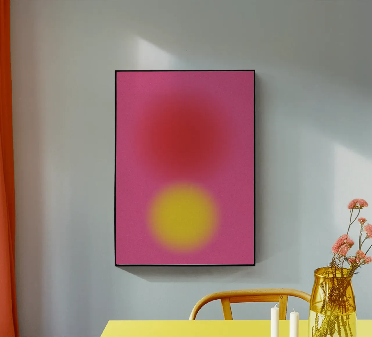 Gradient Dots Pink plexiglass da studio salü