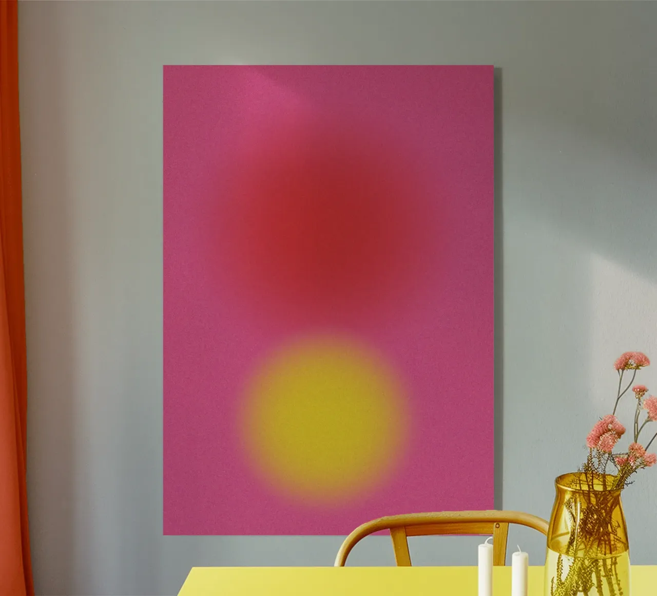 Gradient Dots Pink plexiglass da studio salü