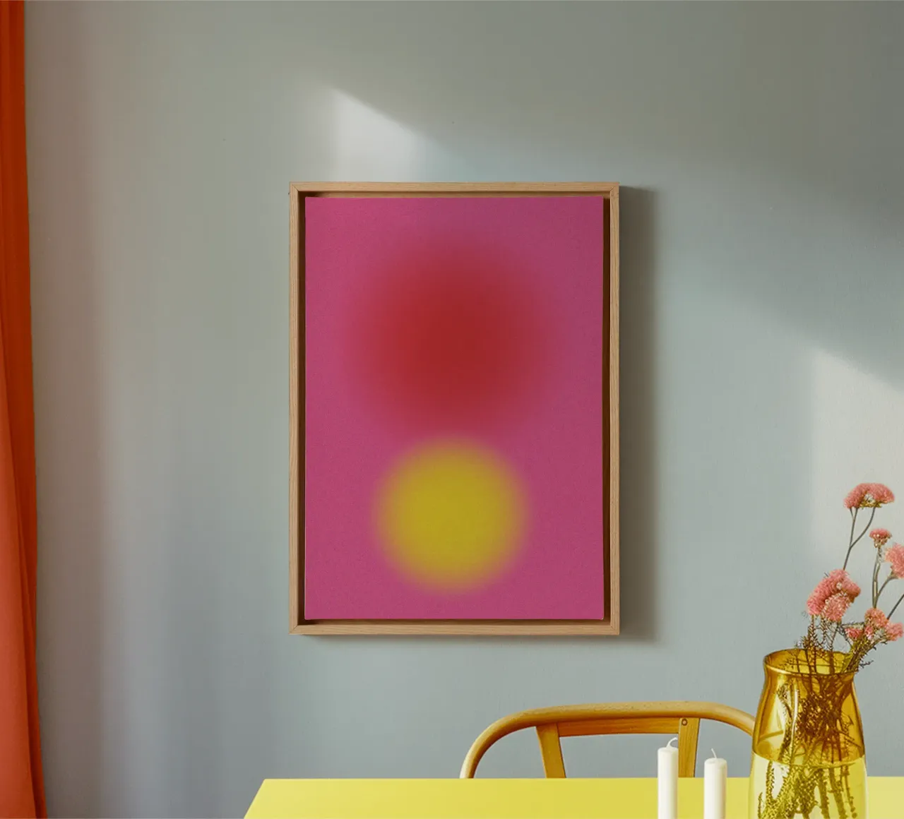 Gradient Dots Pink tela da studio salü