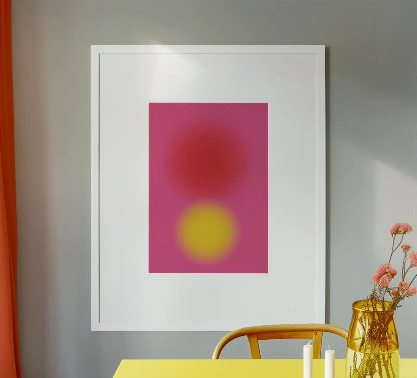 Gradient Dots Pink poster by studio salü