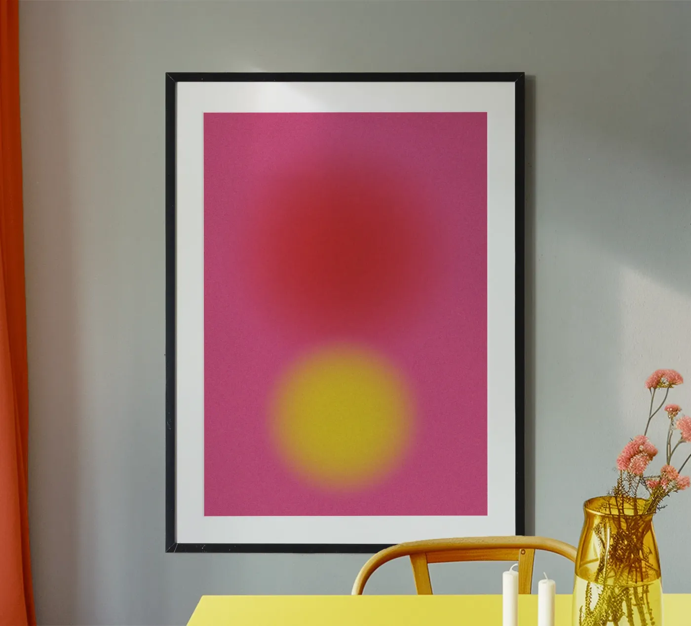 Gradient Dots Pink poster by studio salü