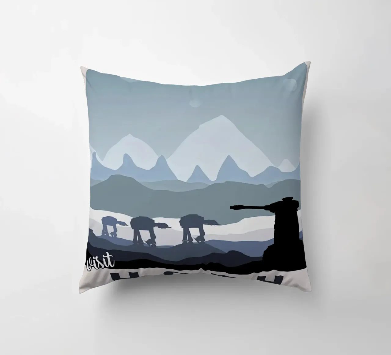 visit hoth the ice planet decorative cushion by carrie Shop