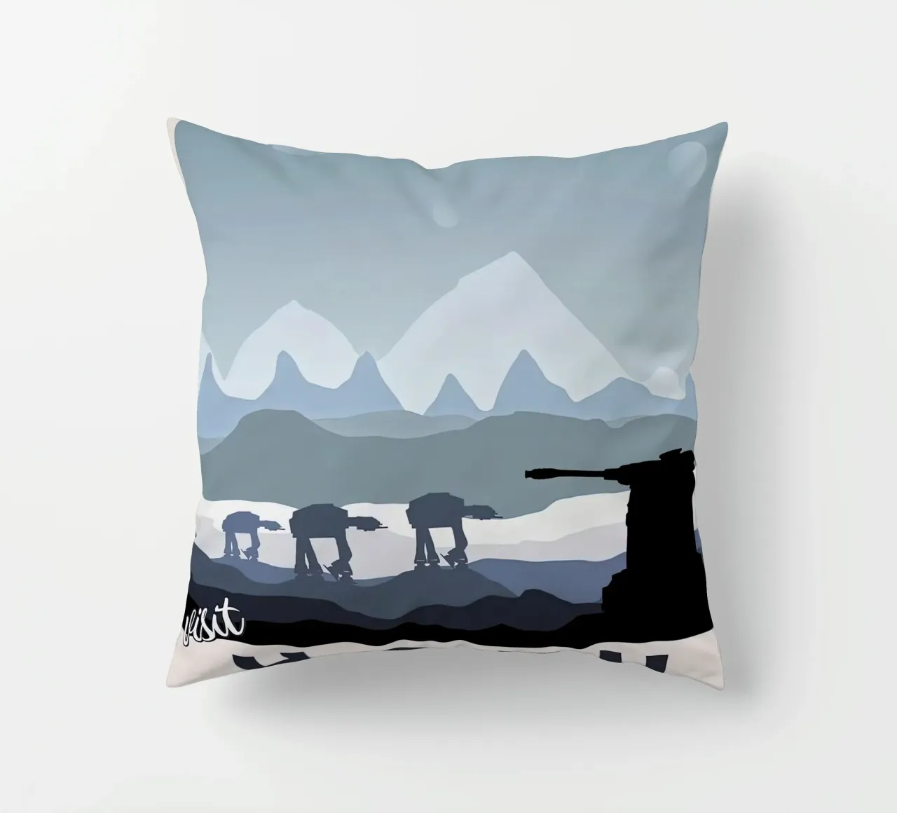 visit hoth the ice planet decorative cushion by carrie Shop