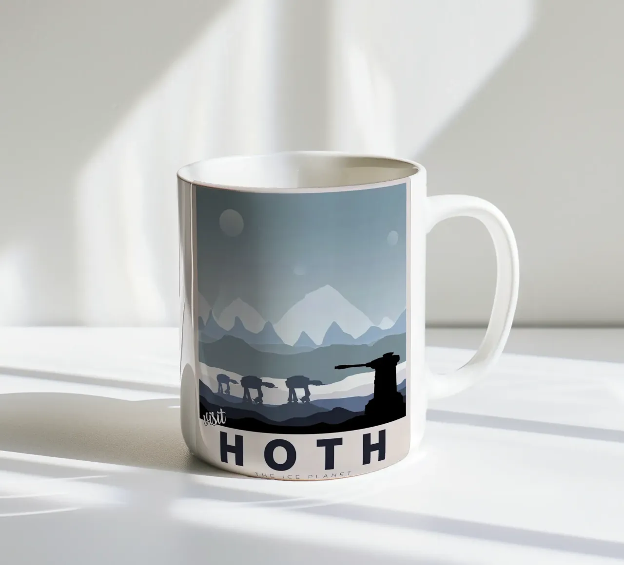 bezoek hoth de ijsplaneet keramische mok van carrie Shop