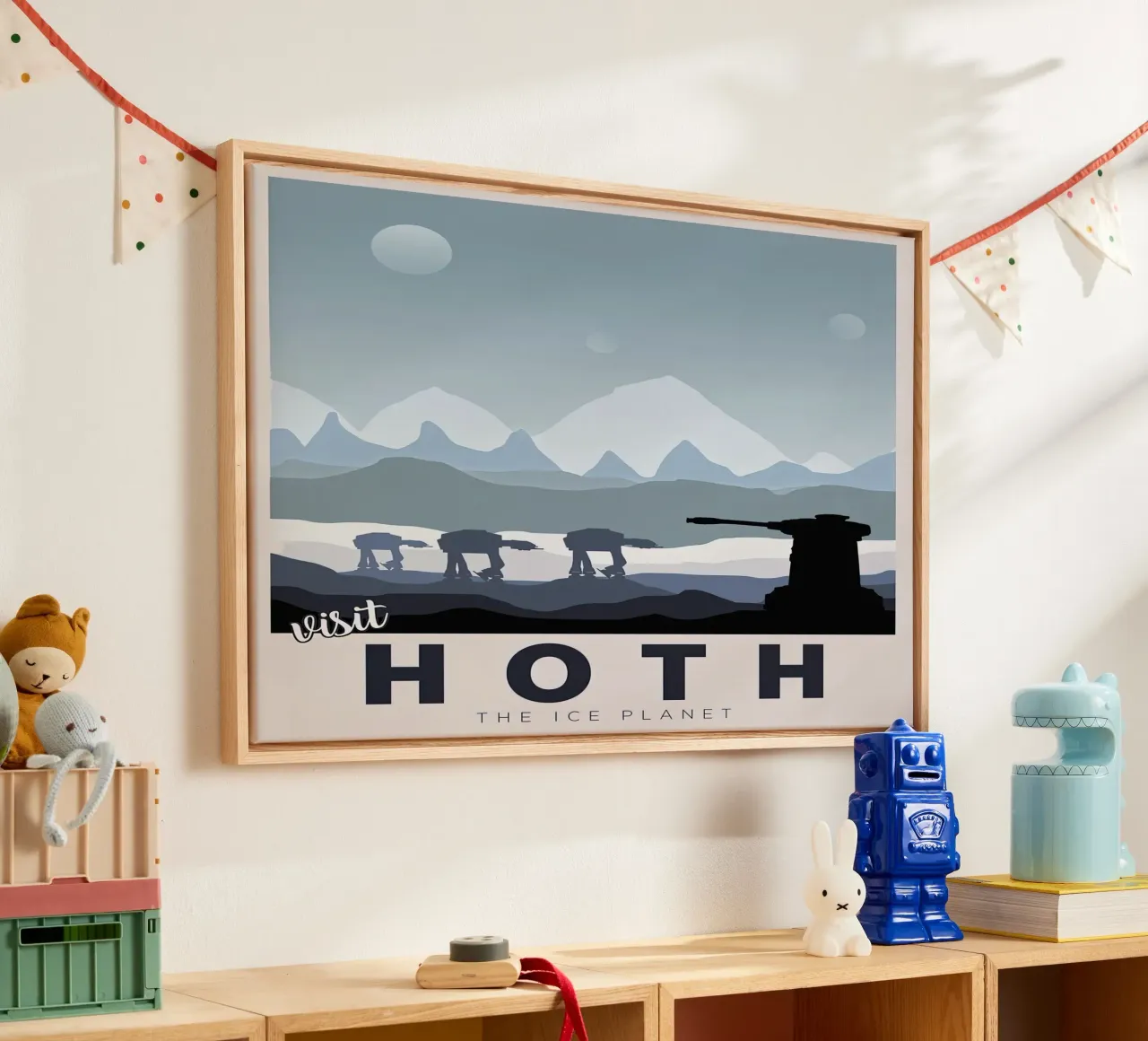 bezoek hoth de ijsplaneet canvas met Baklijst van carrie Shop