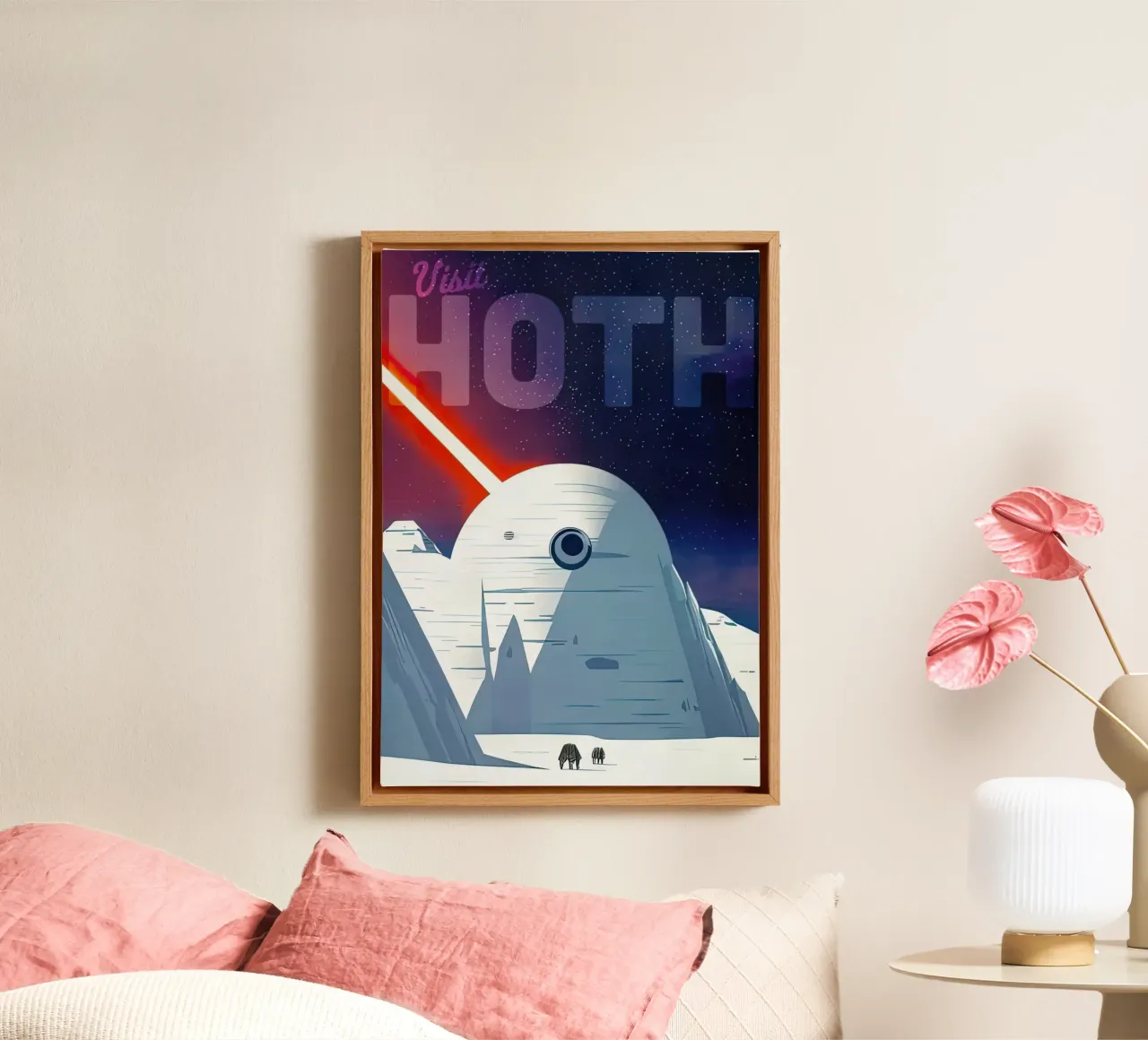 visita a hoth tela con Cornice a cassetta da carrie Shop