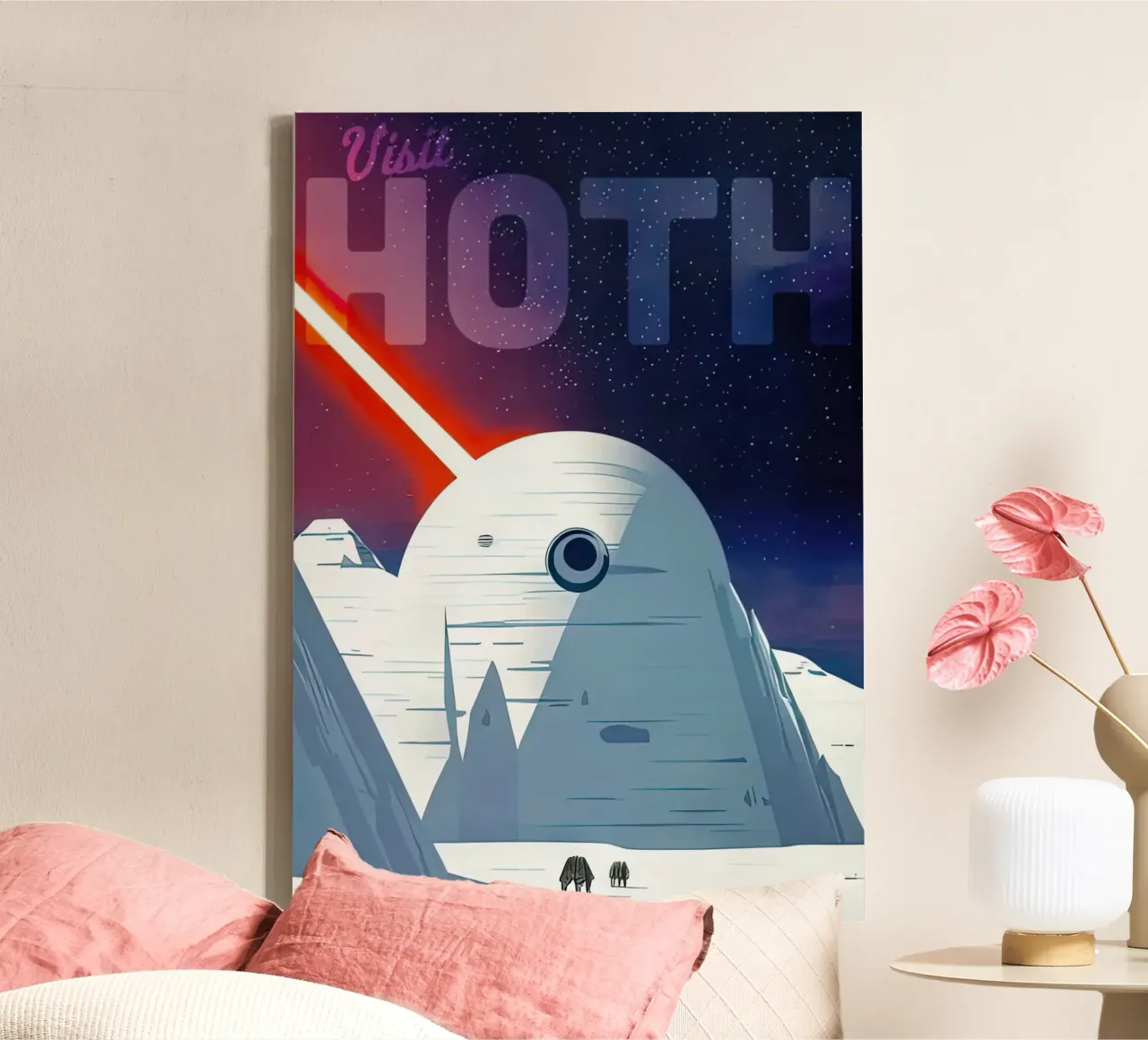 visita a hoth tela con Cornice a cassetta da carrie Shop