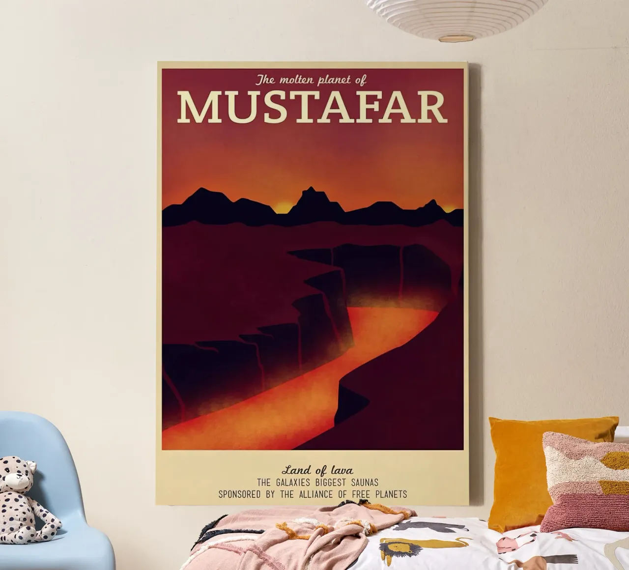 bezoek mustafar canvas met Baklijst van carrie Shop