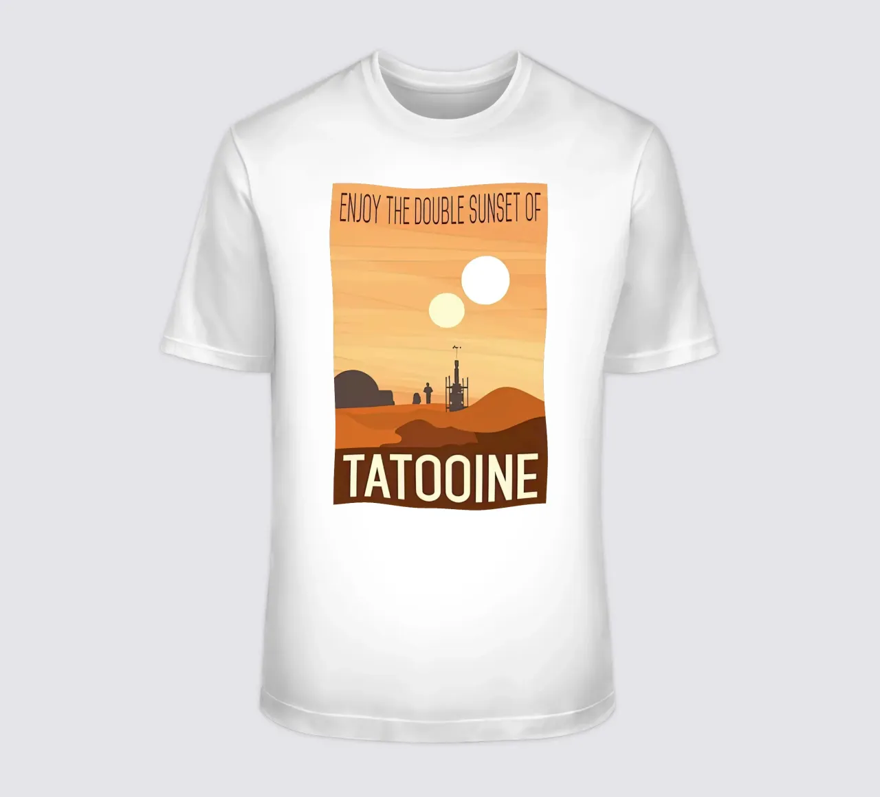 visit tatooine t-shirt by carrie Shop