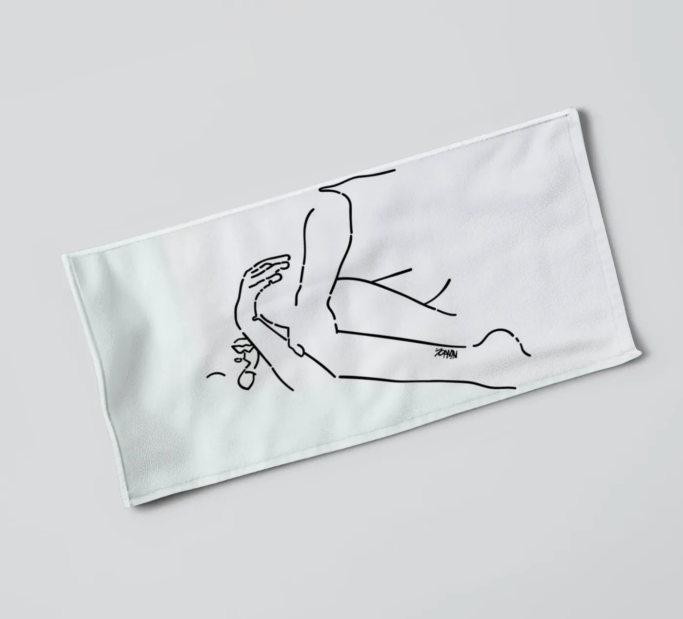 Silence badhanddoek van Ninhol