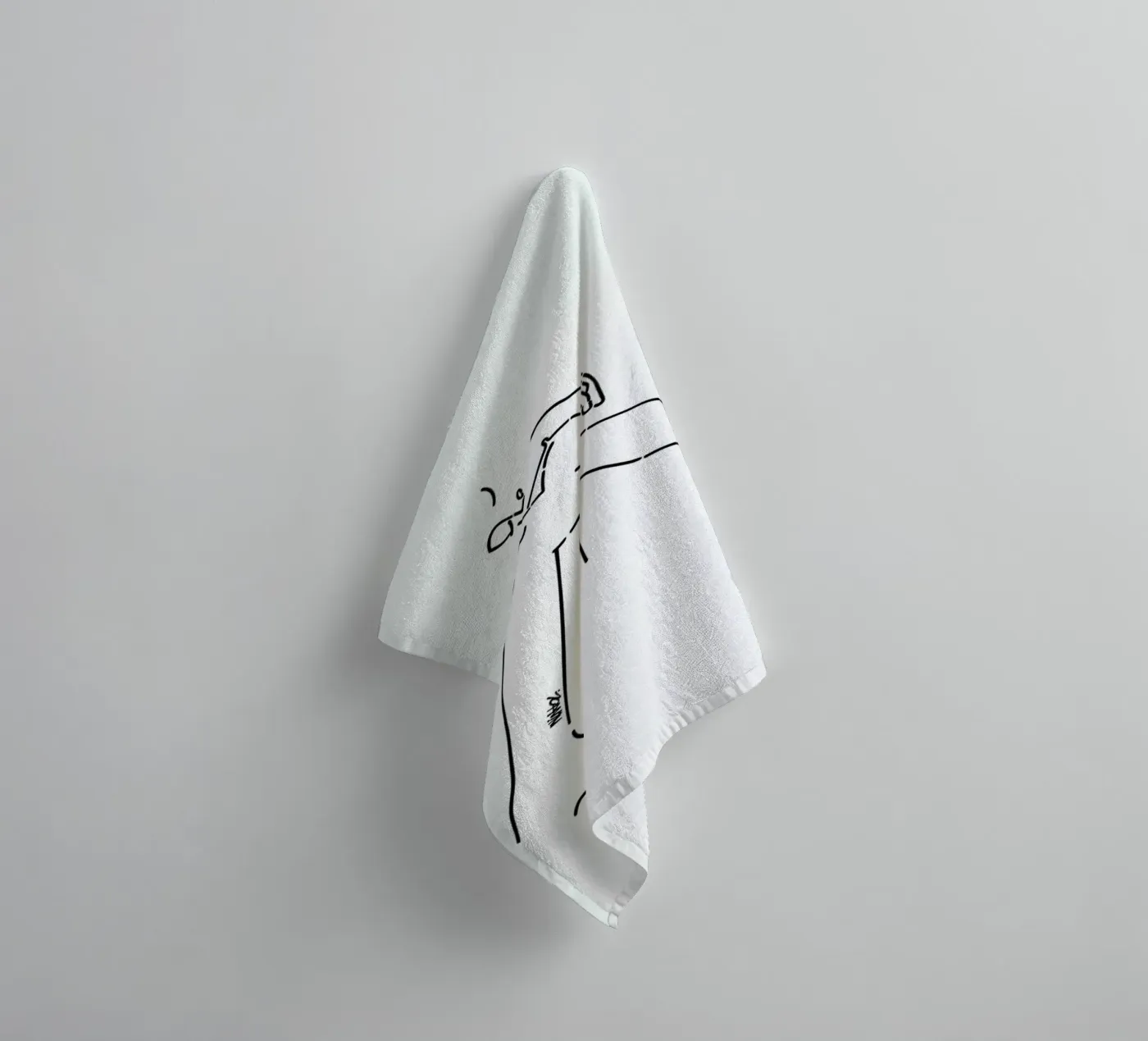 Silence badhanddoek van Ninhol
