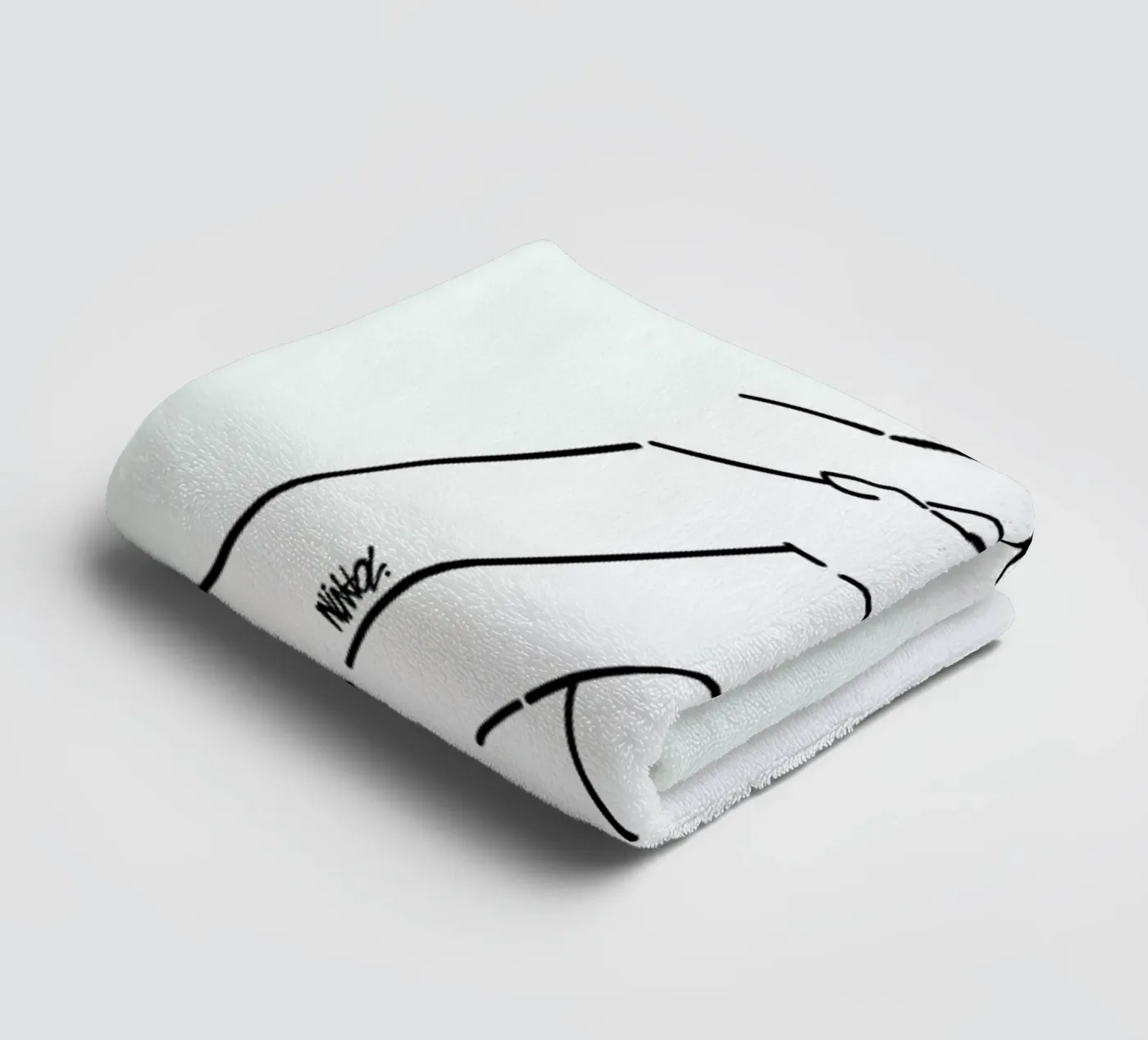 Silence badhanddoek van Ninhol