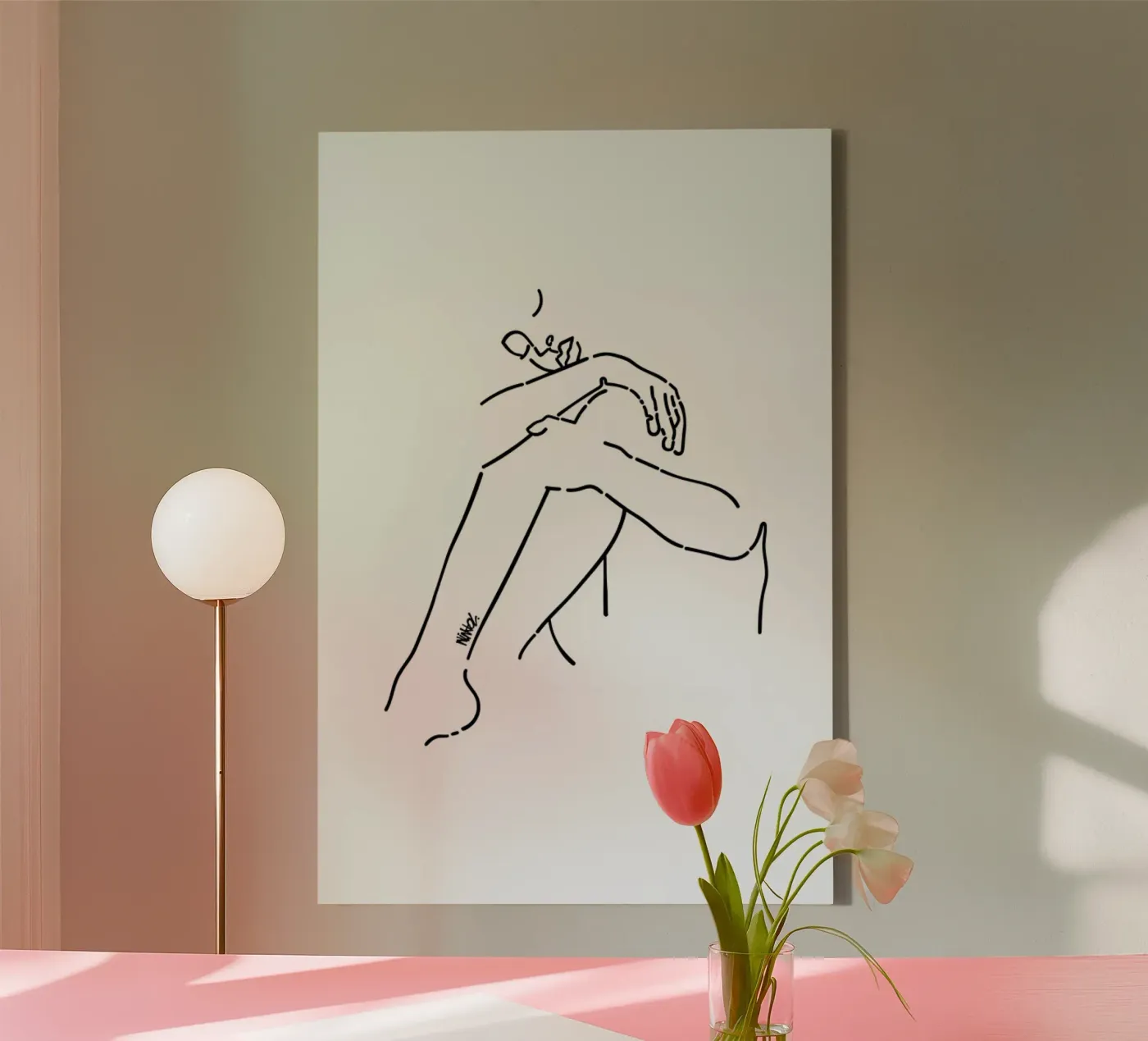 Silence canvas van Ninhol