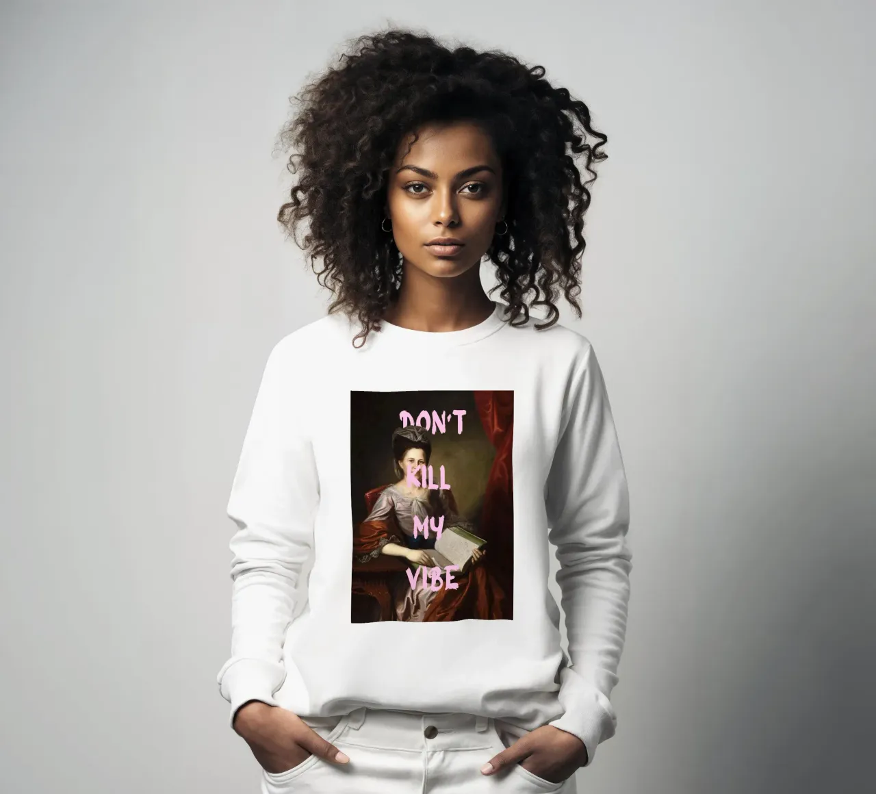 "Don't Kill My Vibe" - Pop Art, Remix classico, Empowerment, felpa da NorwesClub