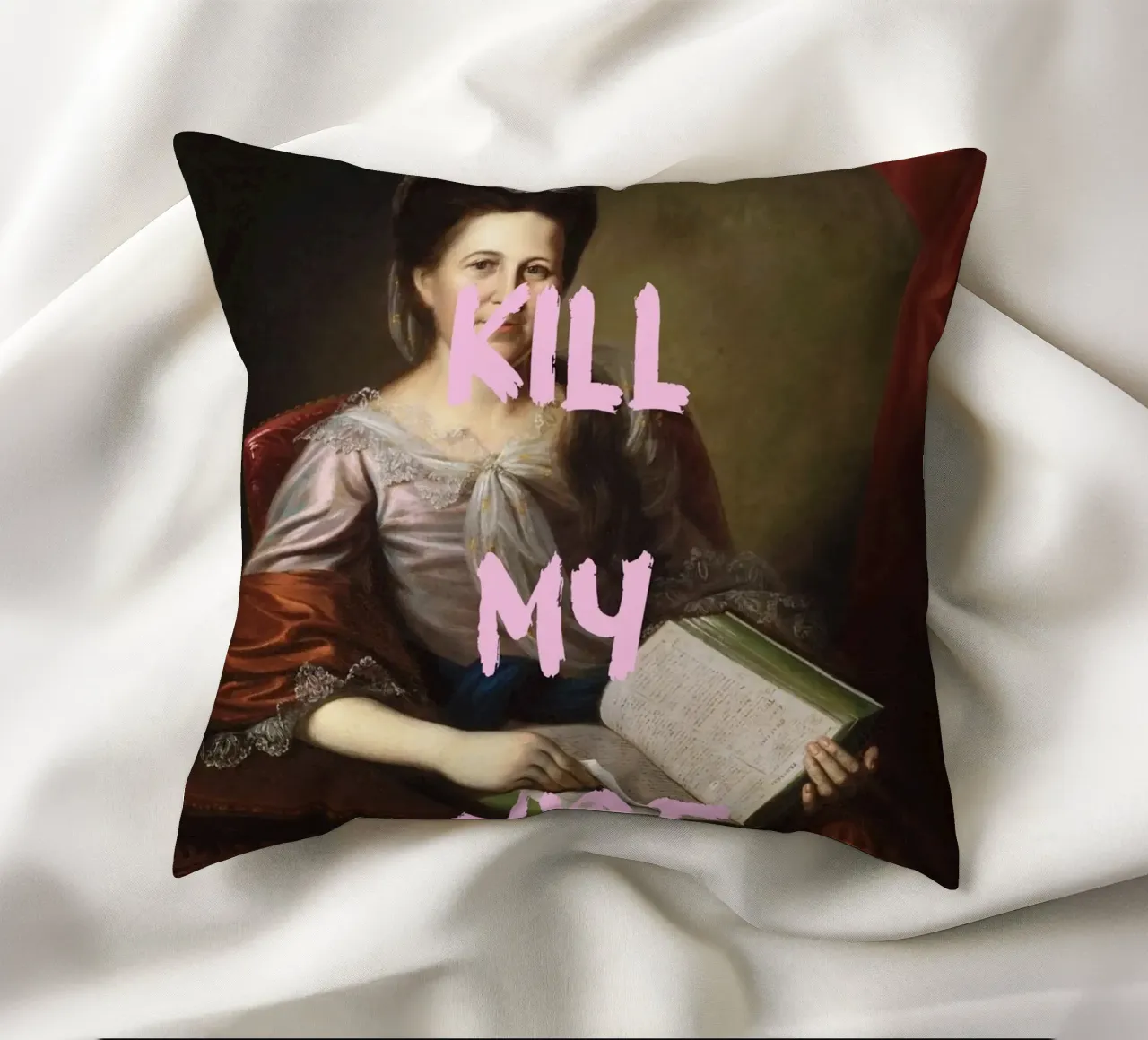 "Don't Kill My Vibe" - Pop Art, Remix classico, Empowerment, cuscino da NorwesClub