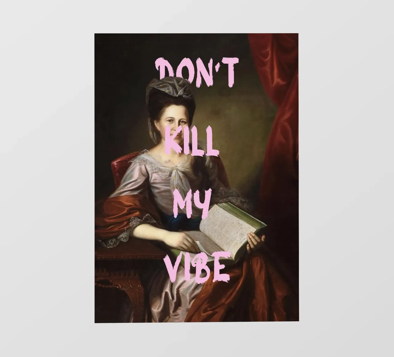 "Don't Kill My Vibe" - Pop Art, Remix classico, Empowerment, telo in pvc da NorwesClub