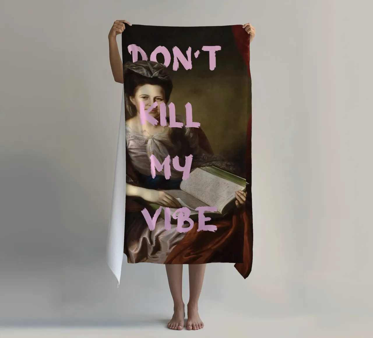 "Don't Kill My Vibe" - Pop Art, Remix classico, Empowerment, telo mare da NorwesClub