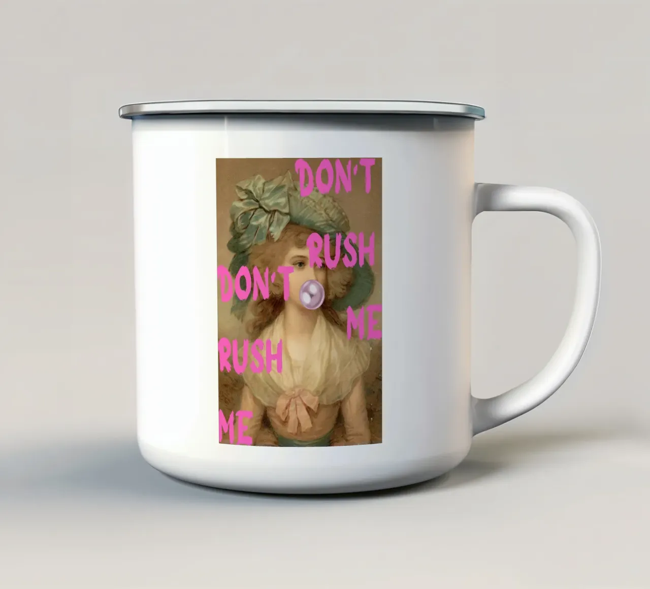 "Shh... sto leggendo" - Pop Art, Remix classico, Umoristico, Boo tazza in smalto da NorwesClub