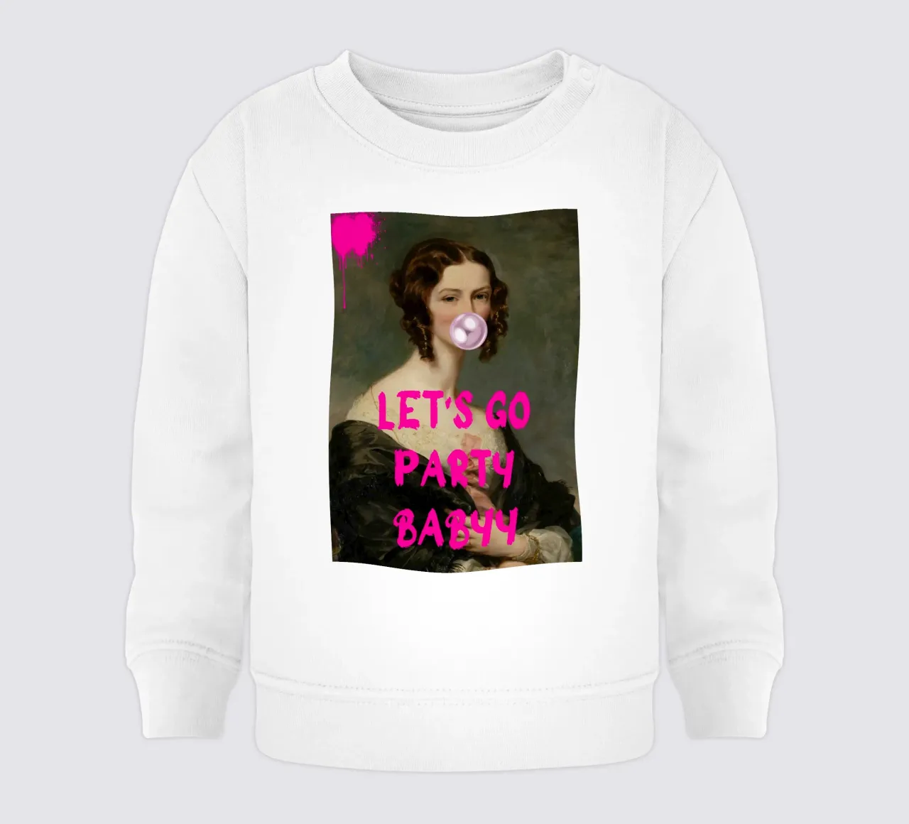 "Let's Go Party Babyy" - Pop Art, Classic Remix, Festive, Pi felpa neonato da NorwesClub
