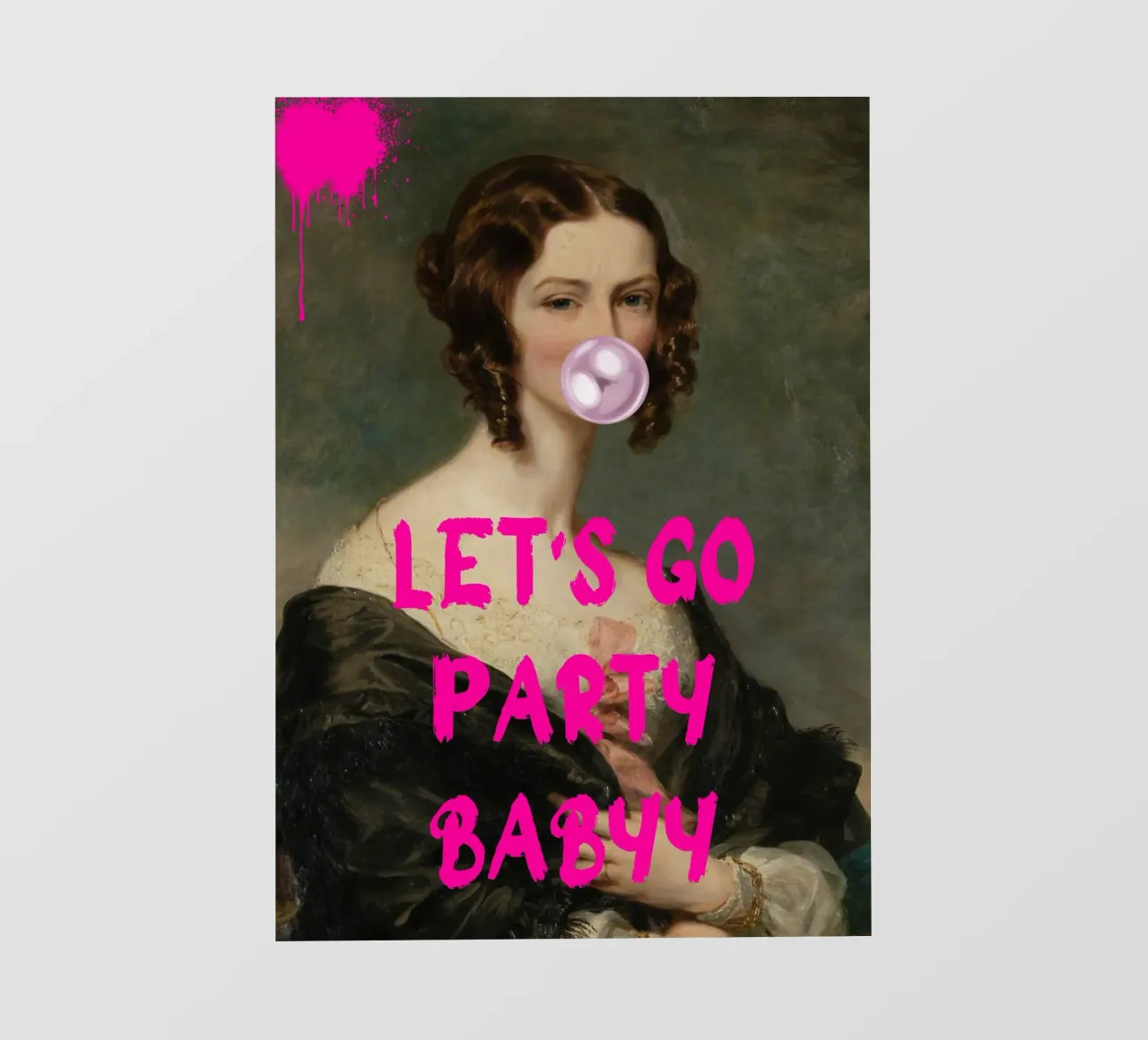 "Let's Go Party Babyy" - Pop Art, Classic Remix, Festive, Pi pellicola backlit da NorwesClub