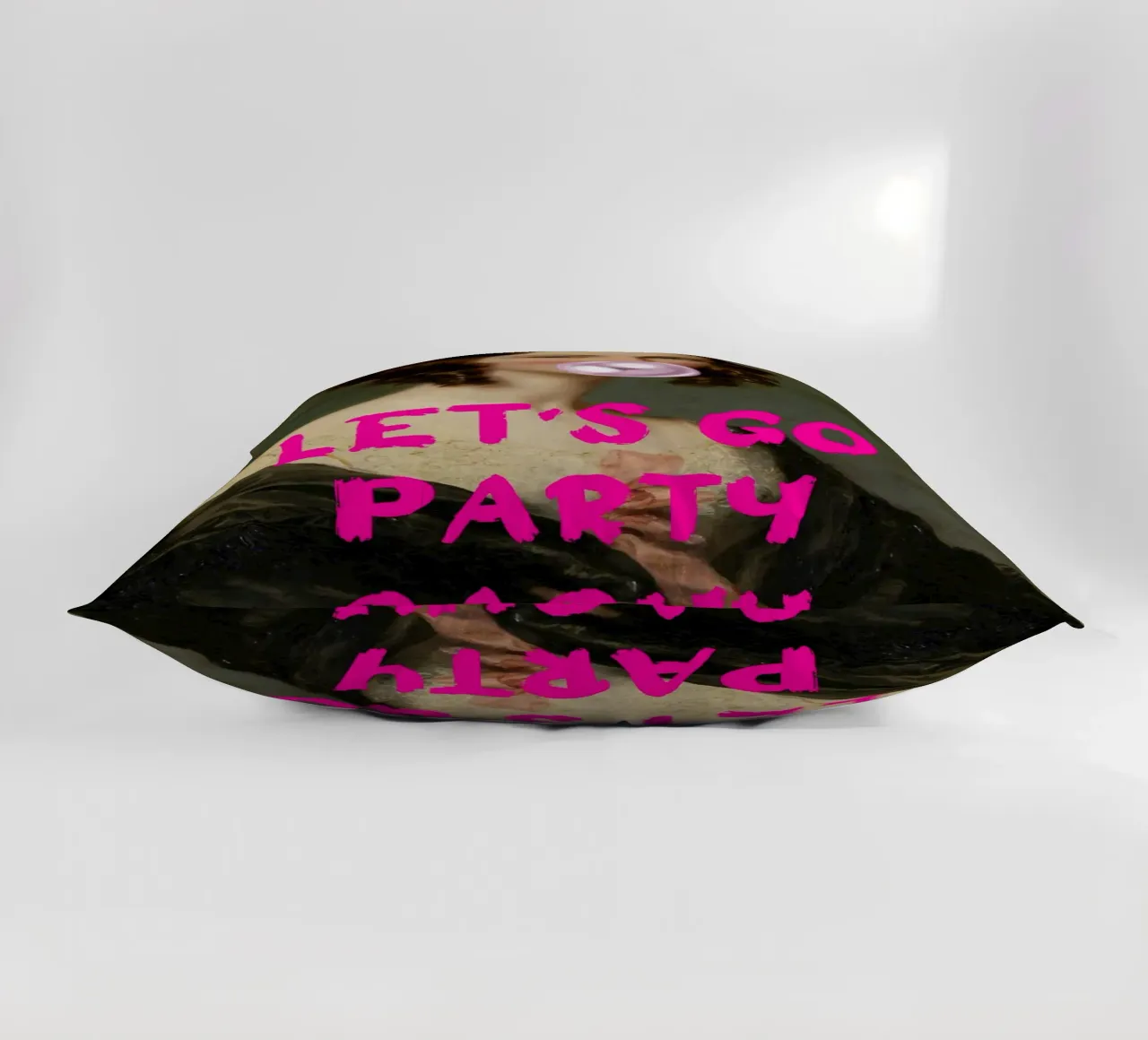 "Let's Go Party Babyy" - Pop Art, Classic Remix, Festive, Pi cuscino da NorwesClub