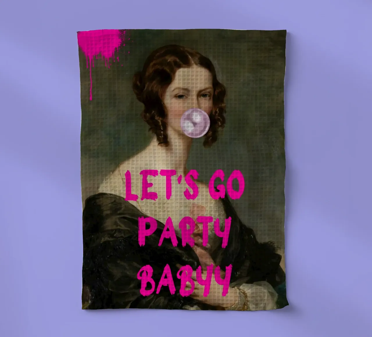 "Let's Go Party Babyy" - Pop Art, Classic Remix, Festive, Pi canovaccio da cucina da NorwesClub