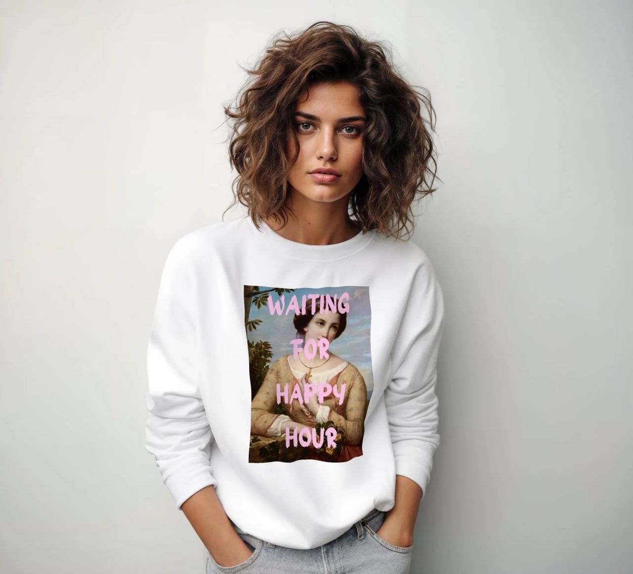 "Aspettando l'Happy Hour" - Pop Art, Remix classico, umorismo, felpa da NorwesClub