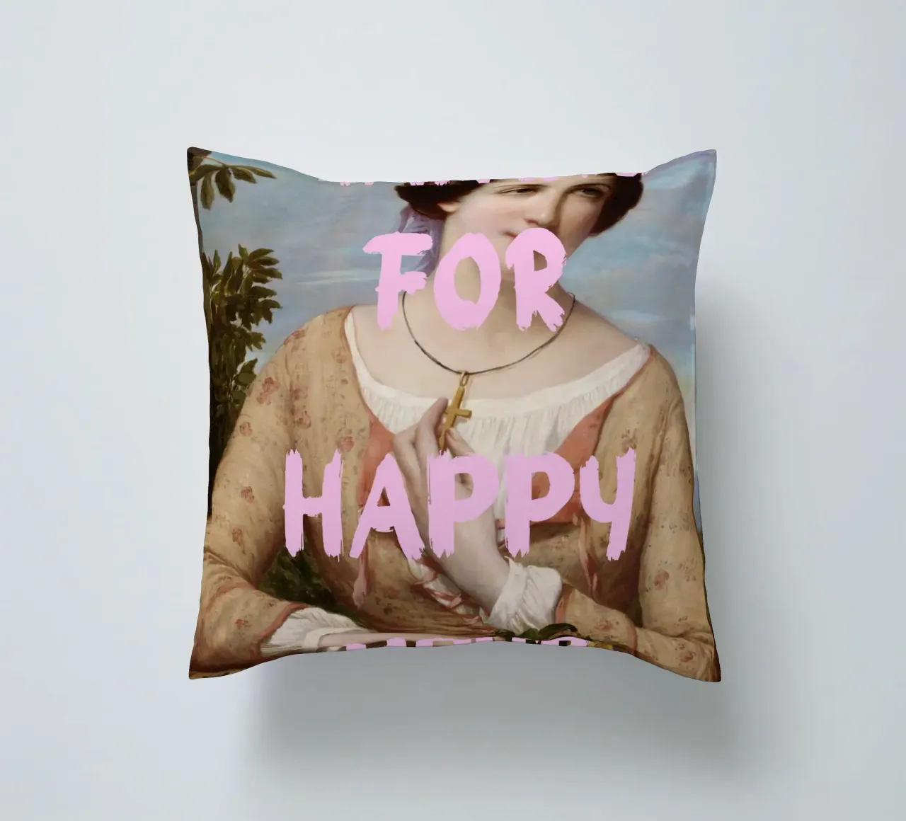 "Aspettando l'Happy Hour" - Pop Art, Remix classico, umorismo, cuscino da NorwesClub