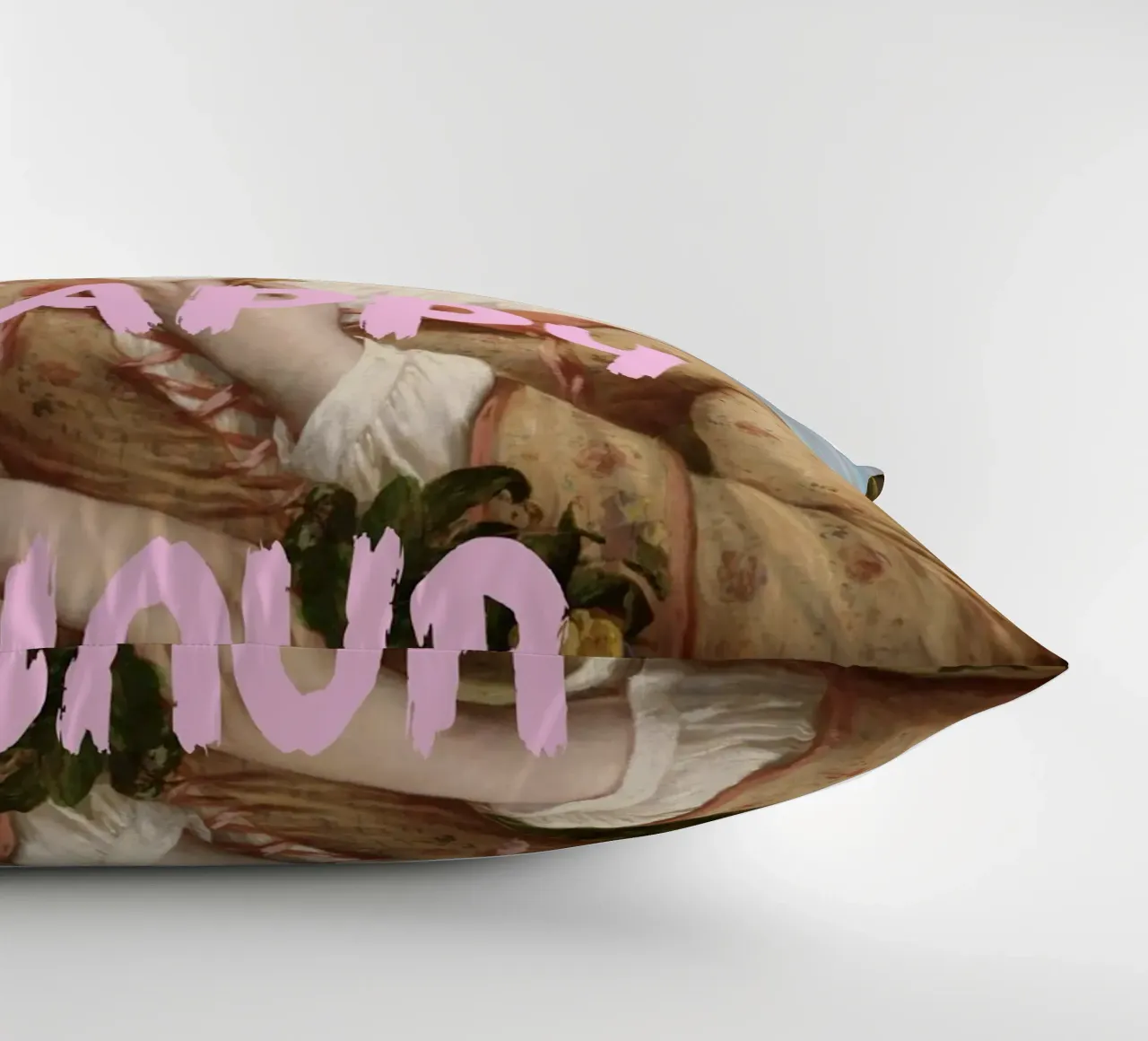 "Aspettando l'Happy Hour" - Pop Art, Remix classico, umorismo, cuscino da NorwesClub