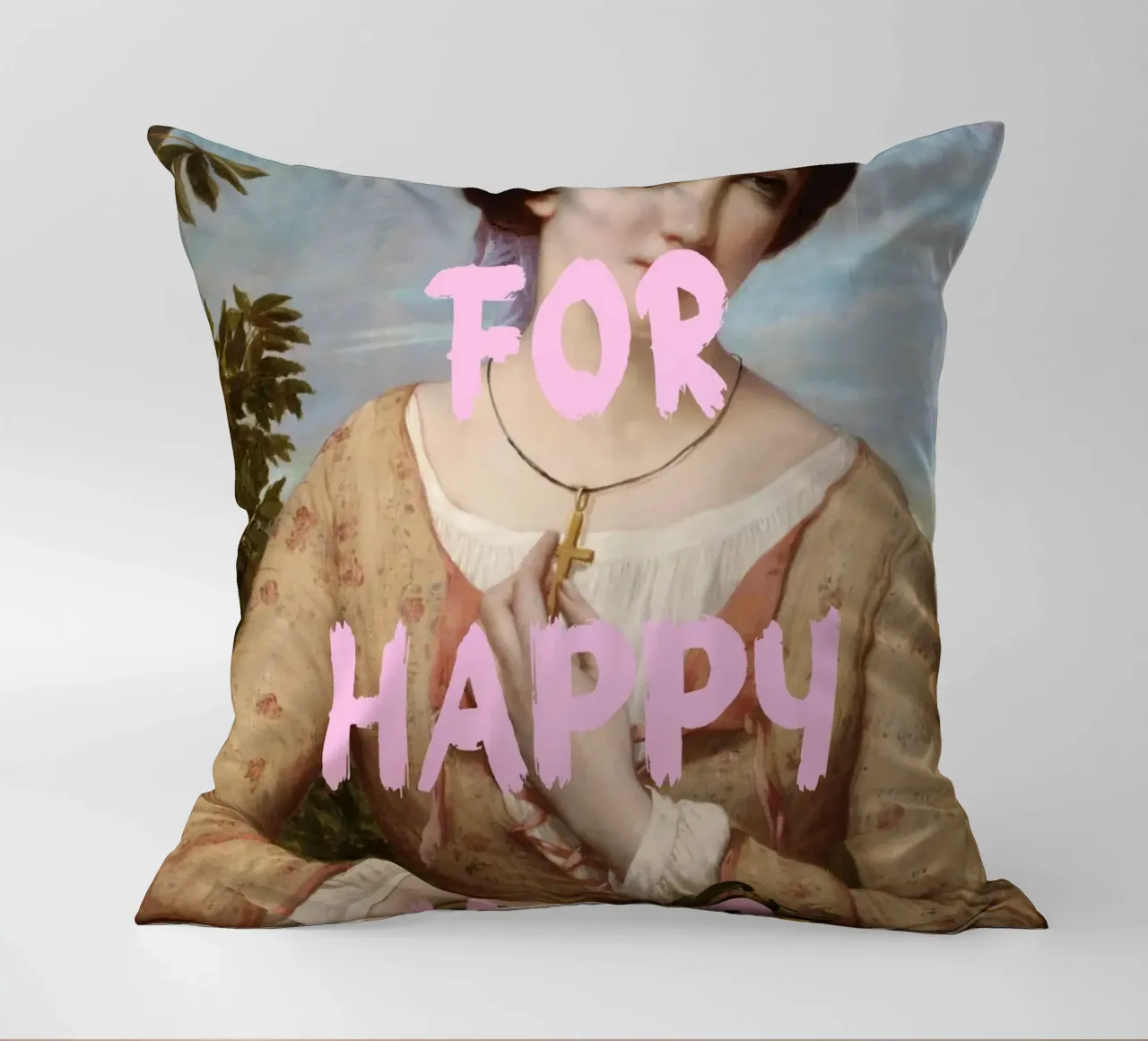 "Aspettando l'Happy Hour" - Pop Art, Remix classico, umorismo, cuscino da NorwesClub