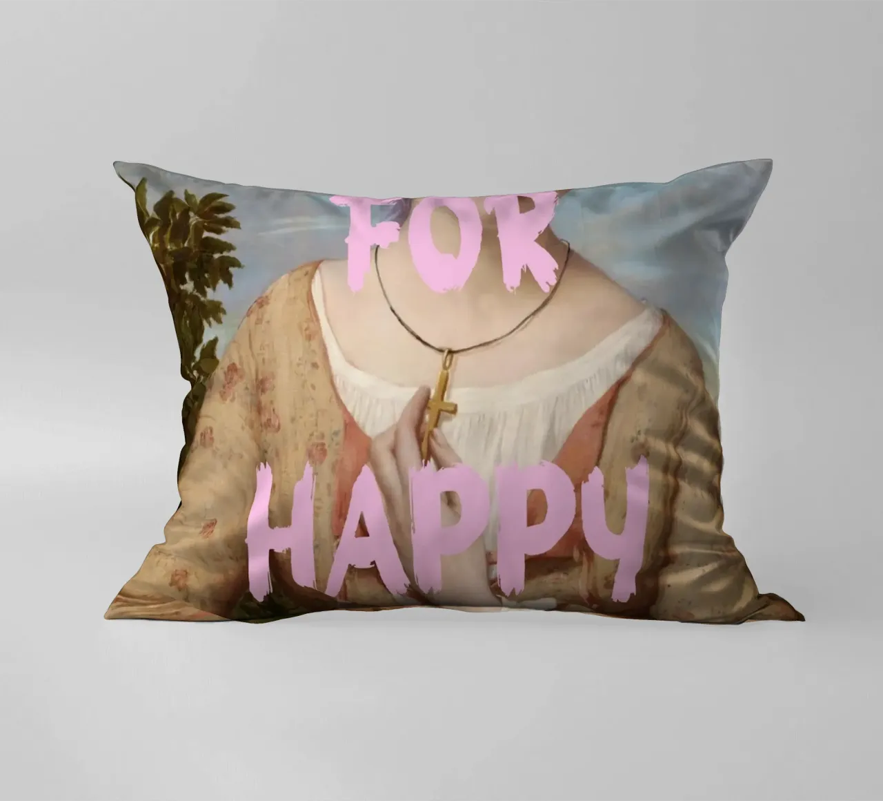 "Aspettando l'Happy Hour" - Pop Art, Remix classico, umorismo, cuscino da NorwesClub