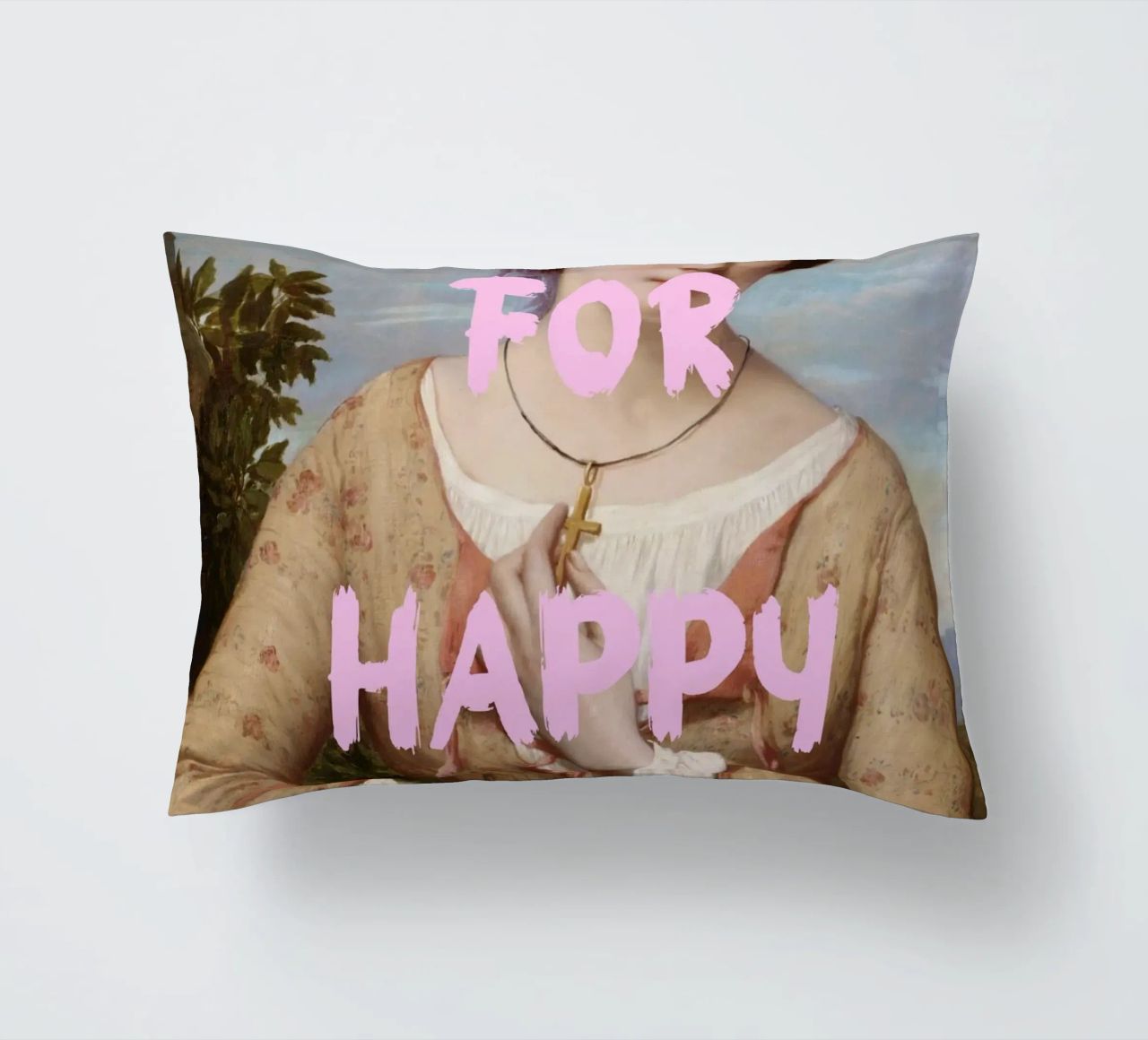 "Aspettando l'Happy Hour" - Pop Art, Remix classico, umorismo, cuscino da NorwesClub
