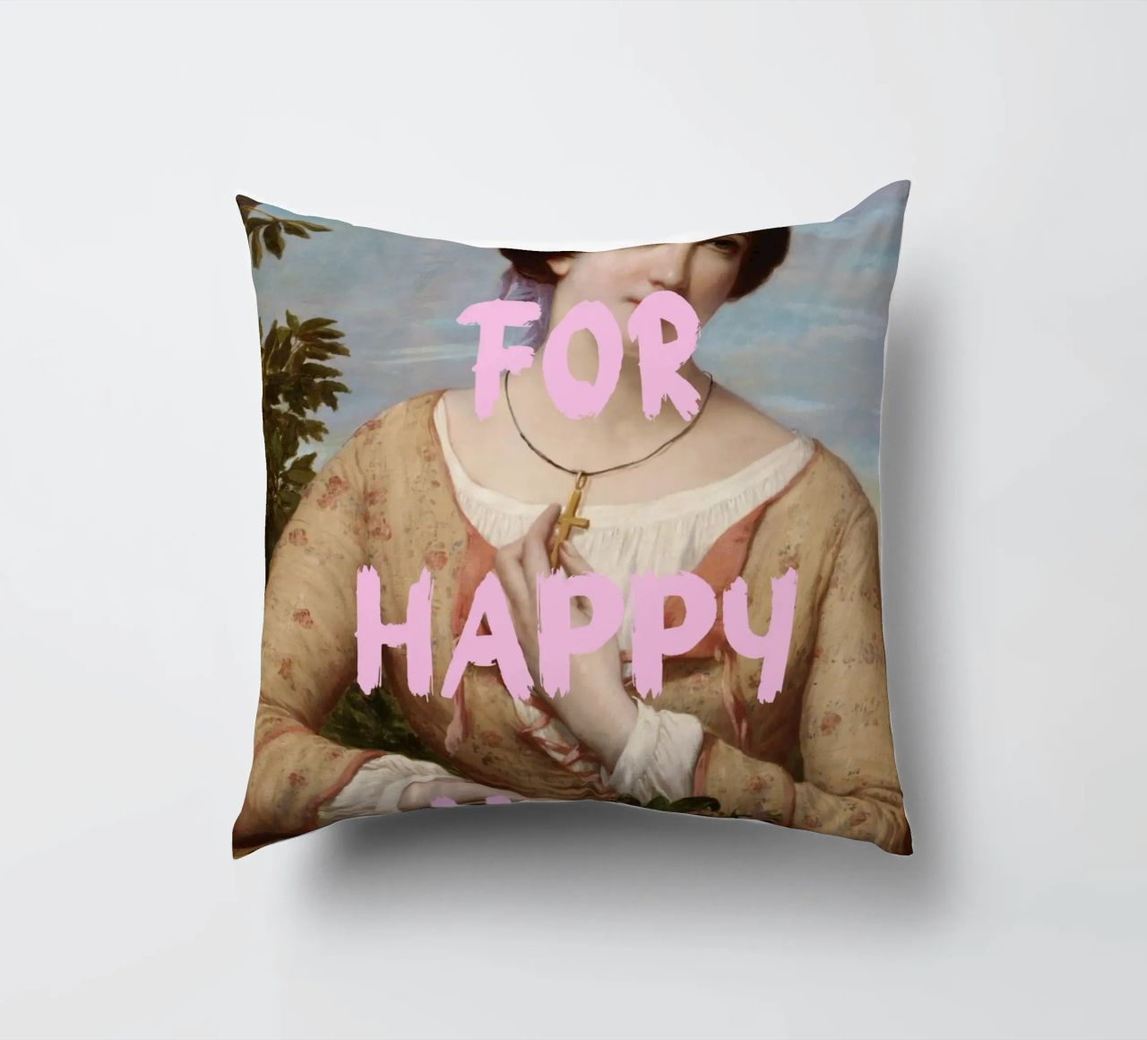 "Aspettando l'Happy Hour" - Pop Art, Remix classico, umorismo, cuscino da NorwesClub