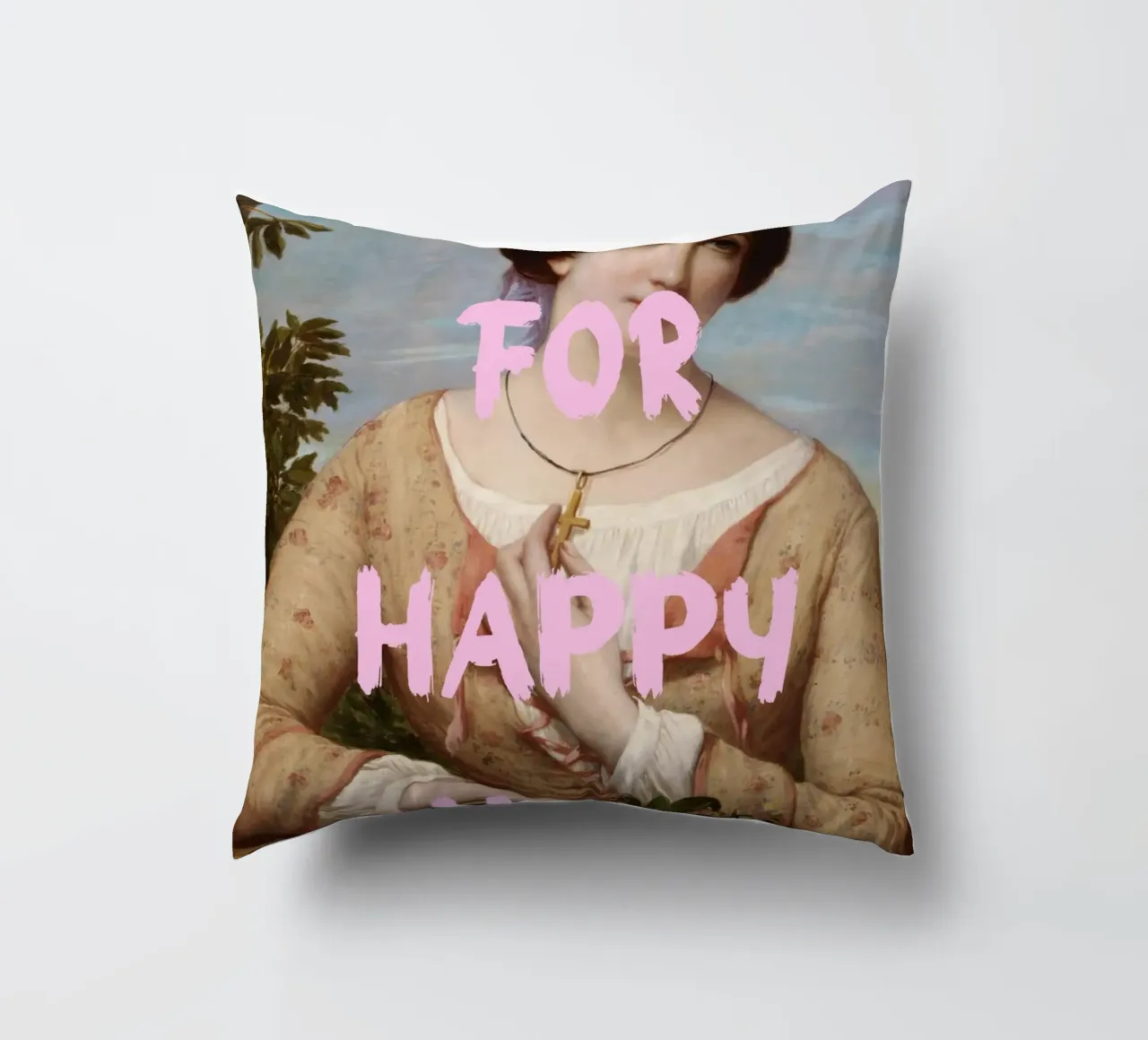 "Aspettando l'Happy Hour" - Pop Art, Remix classico, umorismo, cuscino da NorwesClub