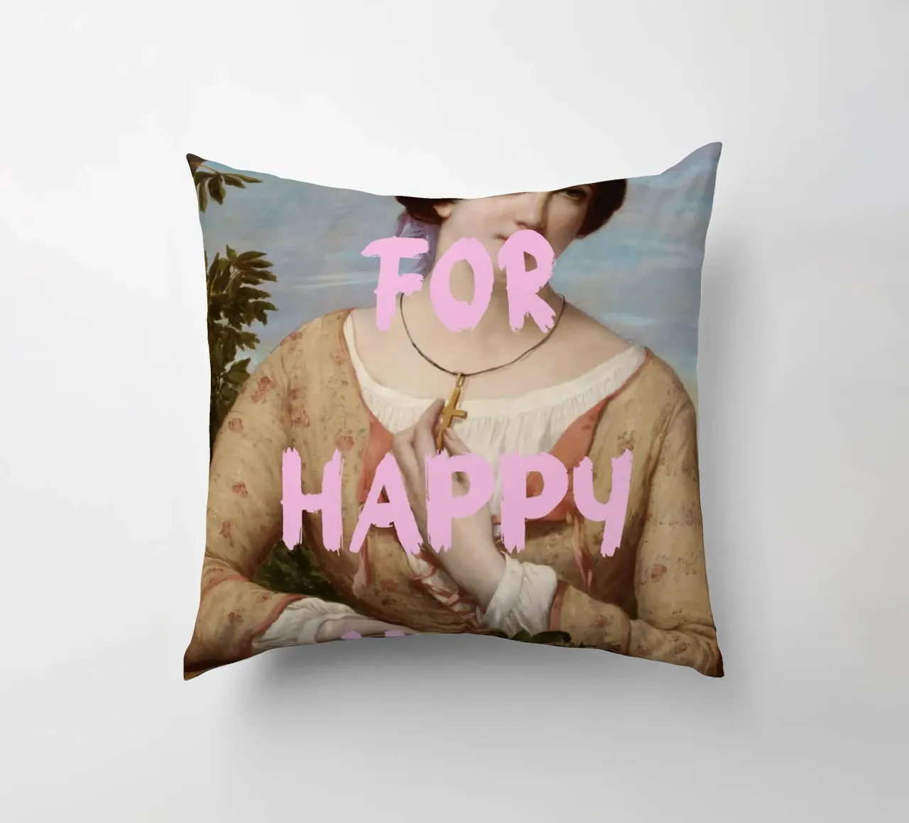 "Aspettando l'Happy Hour" - Pop Art, Remix classico, umorismo, cuscino da NorwesClub