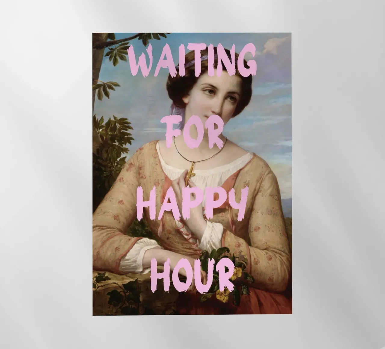 "Aspettando l'Happy Hour" - Pop Art, Remix classico, umorismo, pellicola backlit da NorwesClub