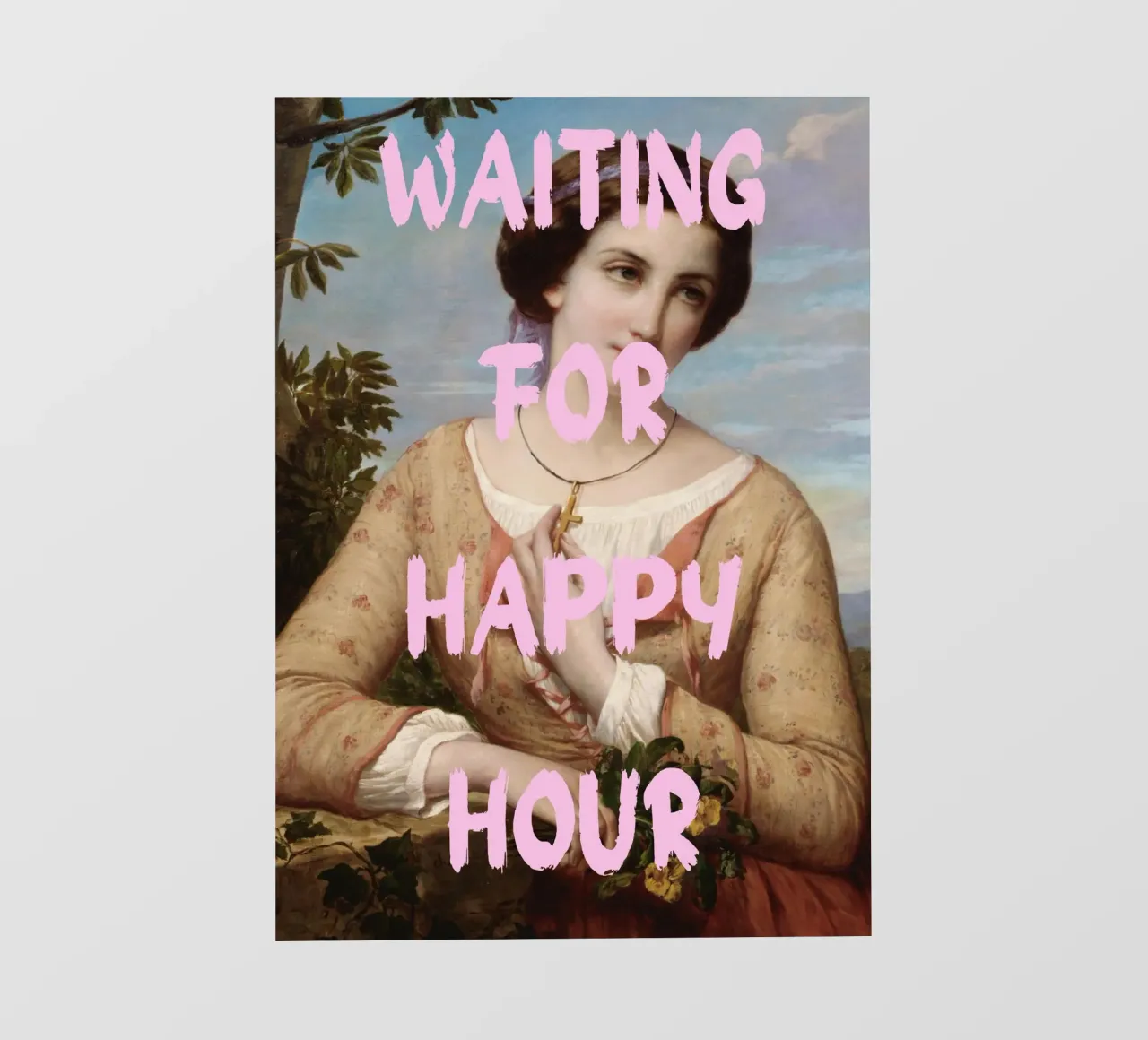 "Waiting for Happy Hour" - Pop Art, Remix clásico, Humorístico, lonas publicitarias de NorwesClub