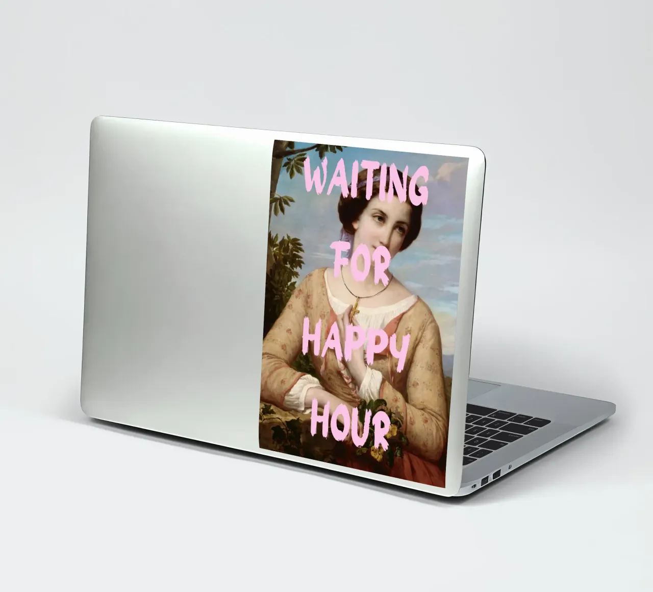 "Aspettando l'Happy Hour" - Pop Art, Remix classico, umorismo, adesivo da NorwesClub