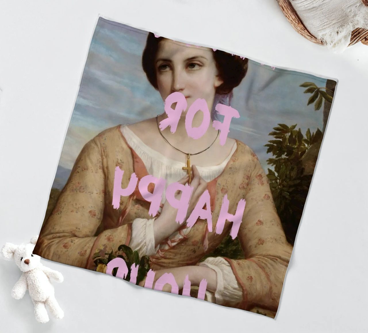 "Aspettando l'Happy Hour" - Pop Art, Remix classico, umorismo, coperta in pile da NorwesClub