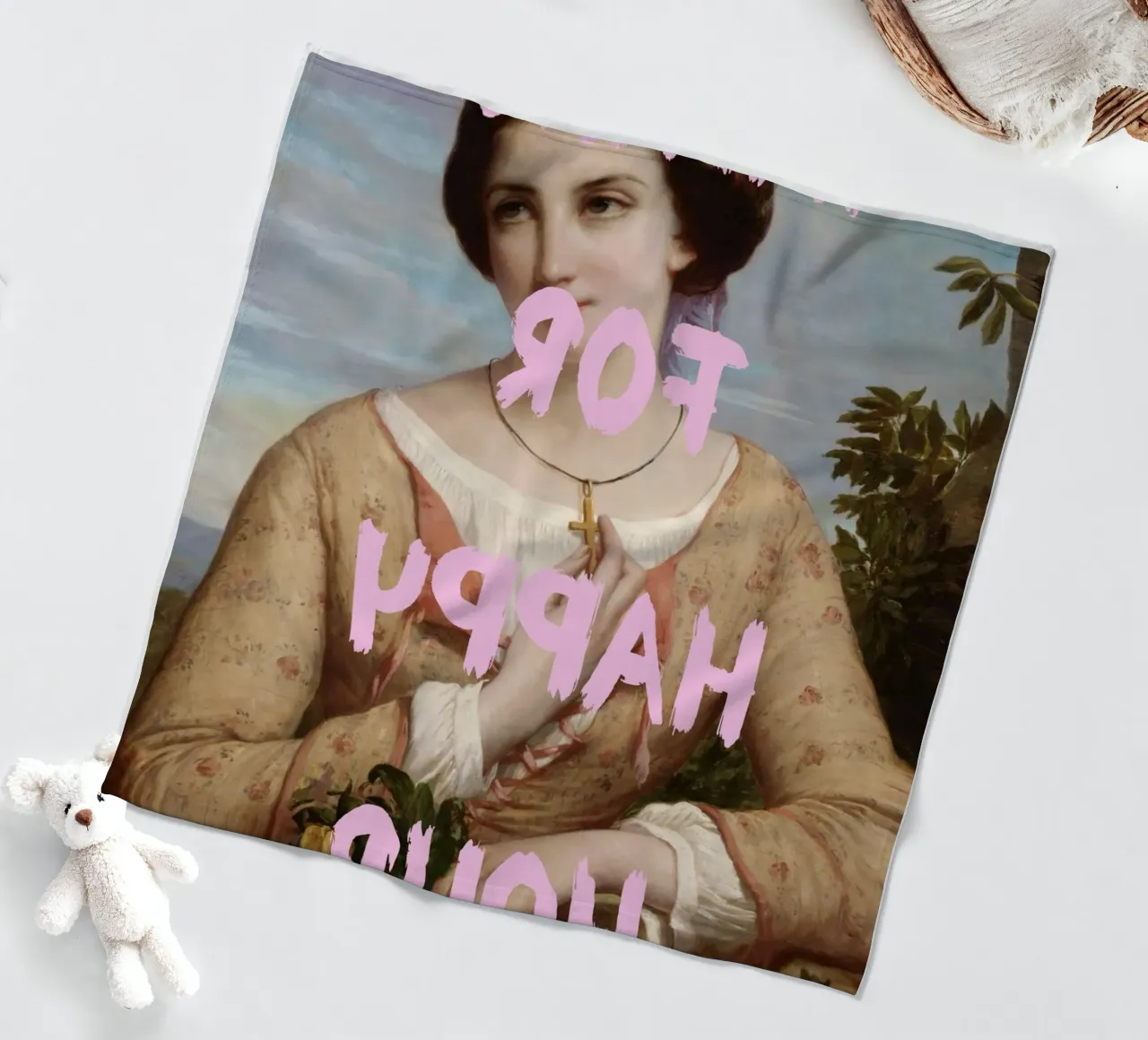 "Aspettando l'Happy Hour" - Pop Art, Remix classico, umorismo, coperta in pile da NorwesClub