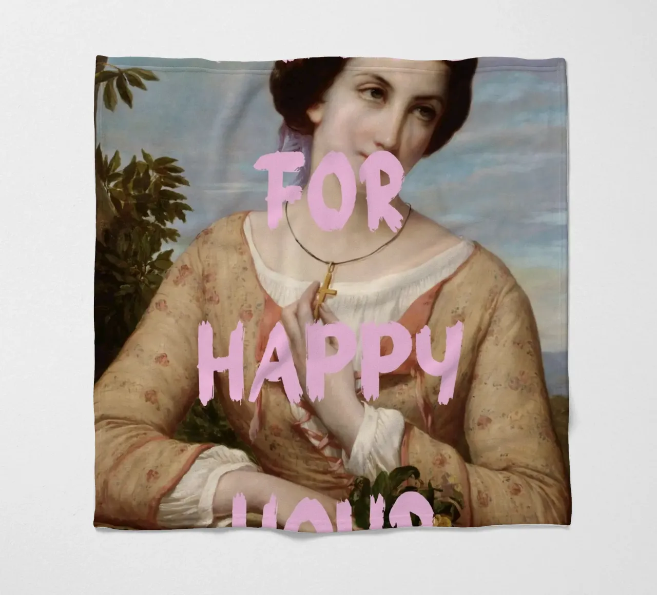 "Aspettando l'Happy Hour" - Pop Art, Remix classico, umorismo, coperta in pile da NorwesClub