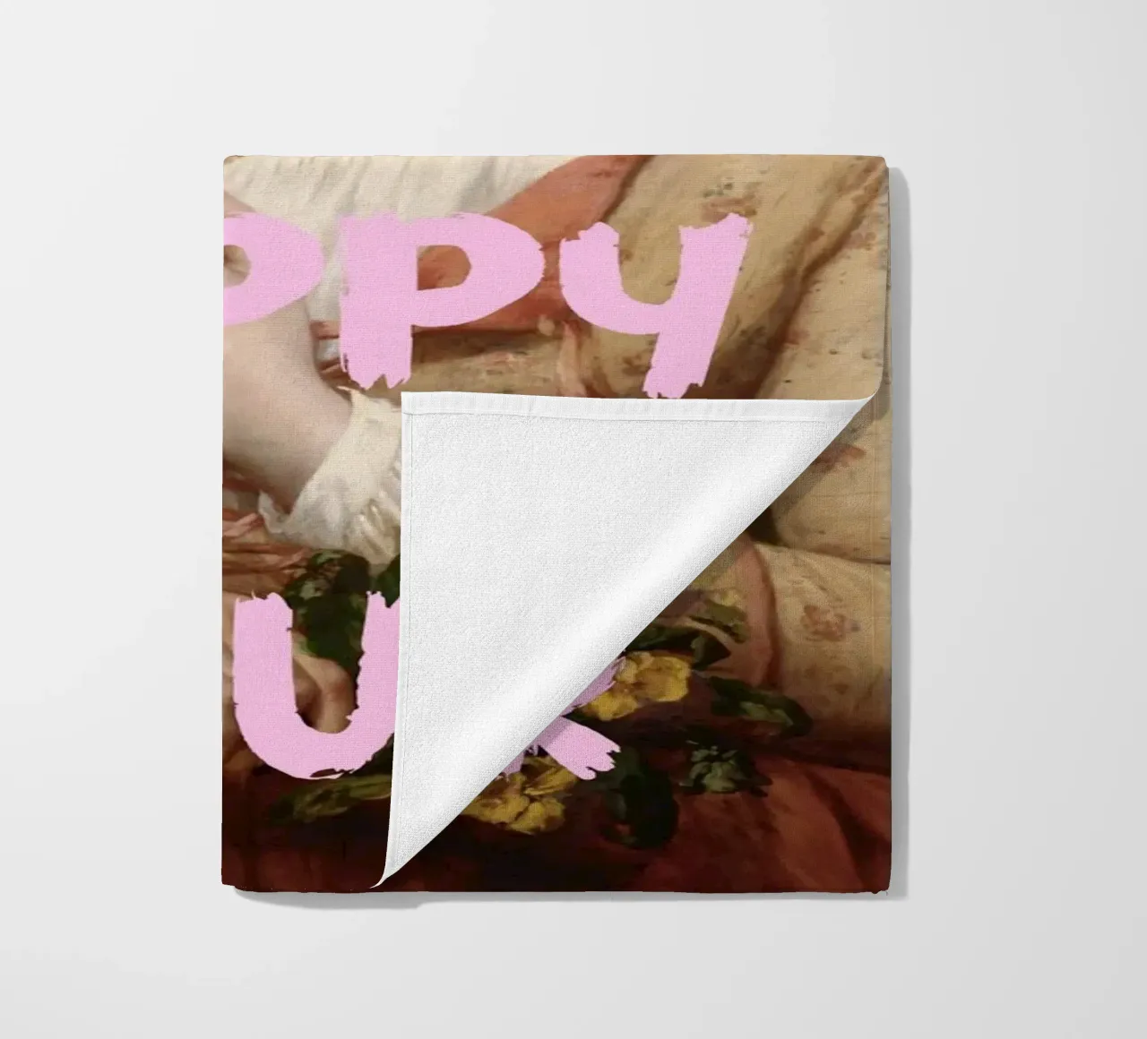"Waiting for Happy Hour" - Pop Art, klassischer Remix, humorvoll, Strandtuch von NorwesClub