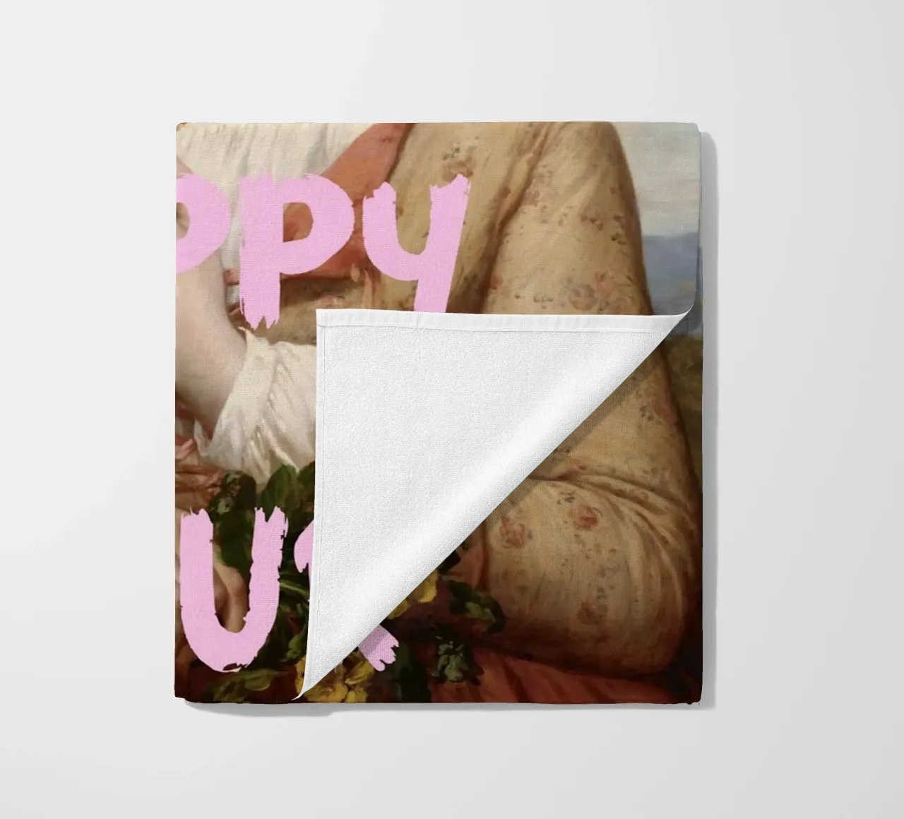 "Aspettando l'Happy Hour" - Pop Art, Remix classico, umorismo, telo mare da NorwesClub