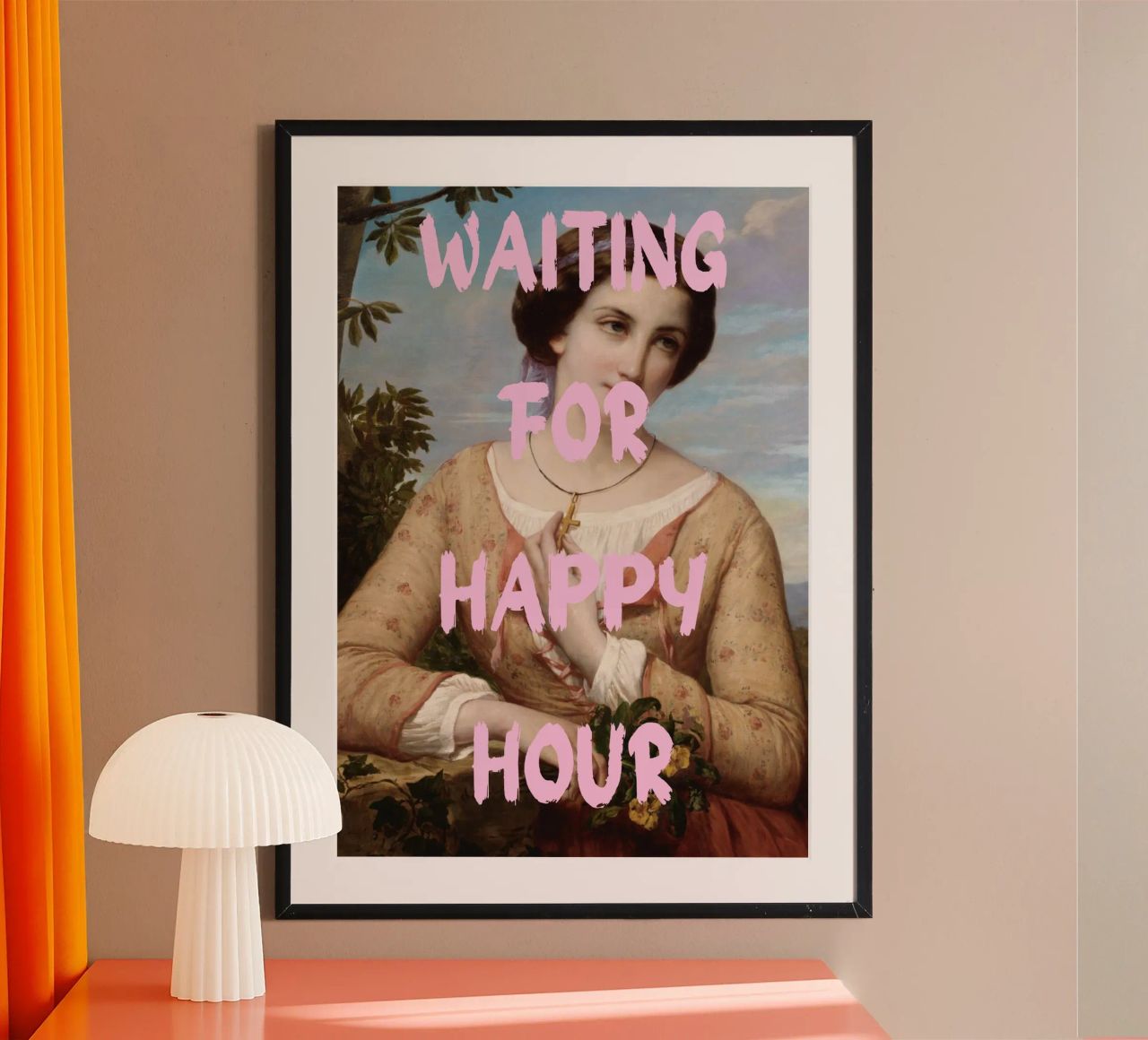 "Aspettando l'Happy Hour" - Pop Art, Remix classico, umorismo, carta hahnemühle da NorwesClub