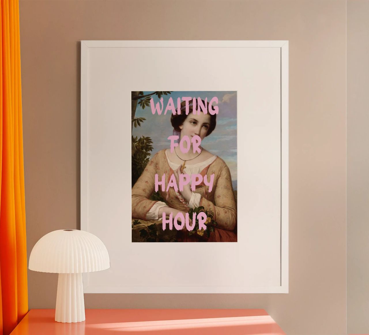 "Aspettando l'Happy Hour" - Pop Art, Remix classico, umorismo, carta hahnemühle da NorwesClub