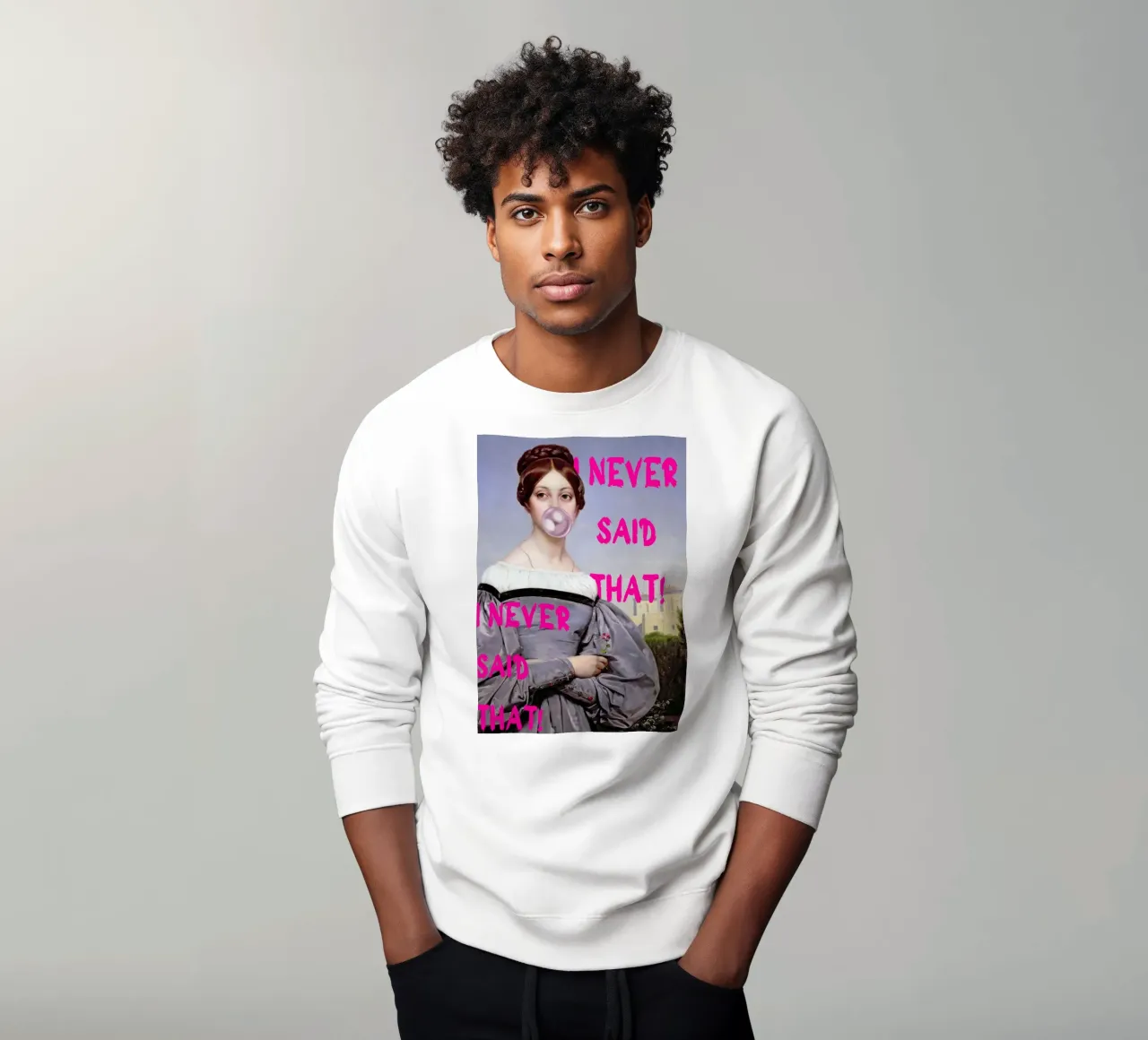 "I Never Said That!" - Pop Art, Classic Remix, Humorous, Wit sweatshirt by NorwesClub