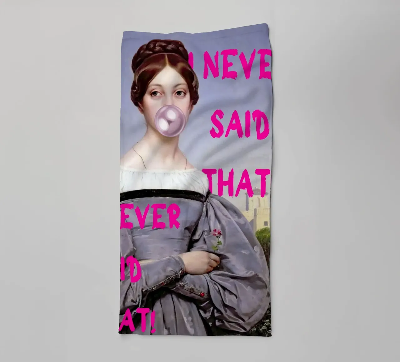 "I Never Said That!" - Pop Art, Classic Remix, Humorous, Wit towel by NorwesClub