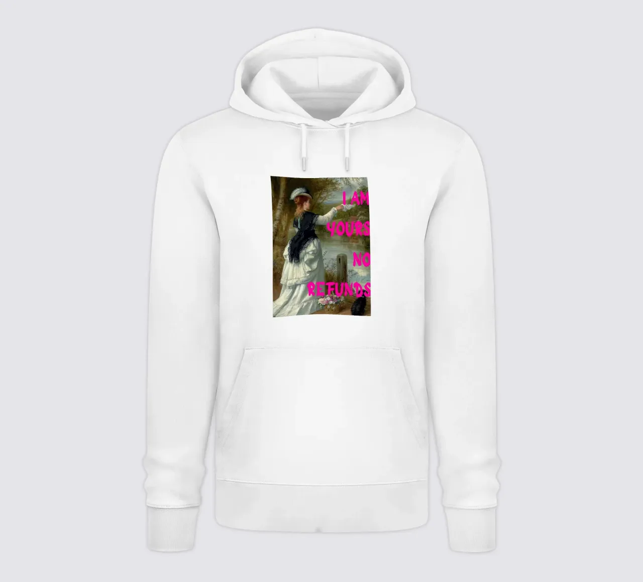 "Tuo, nessun rimborso" - Pop Art, Remix classico, umoristico, audace felpa con cappuccio da NorwesClub