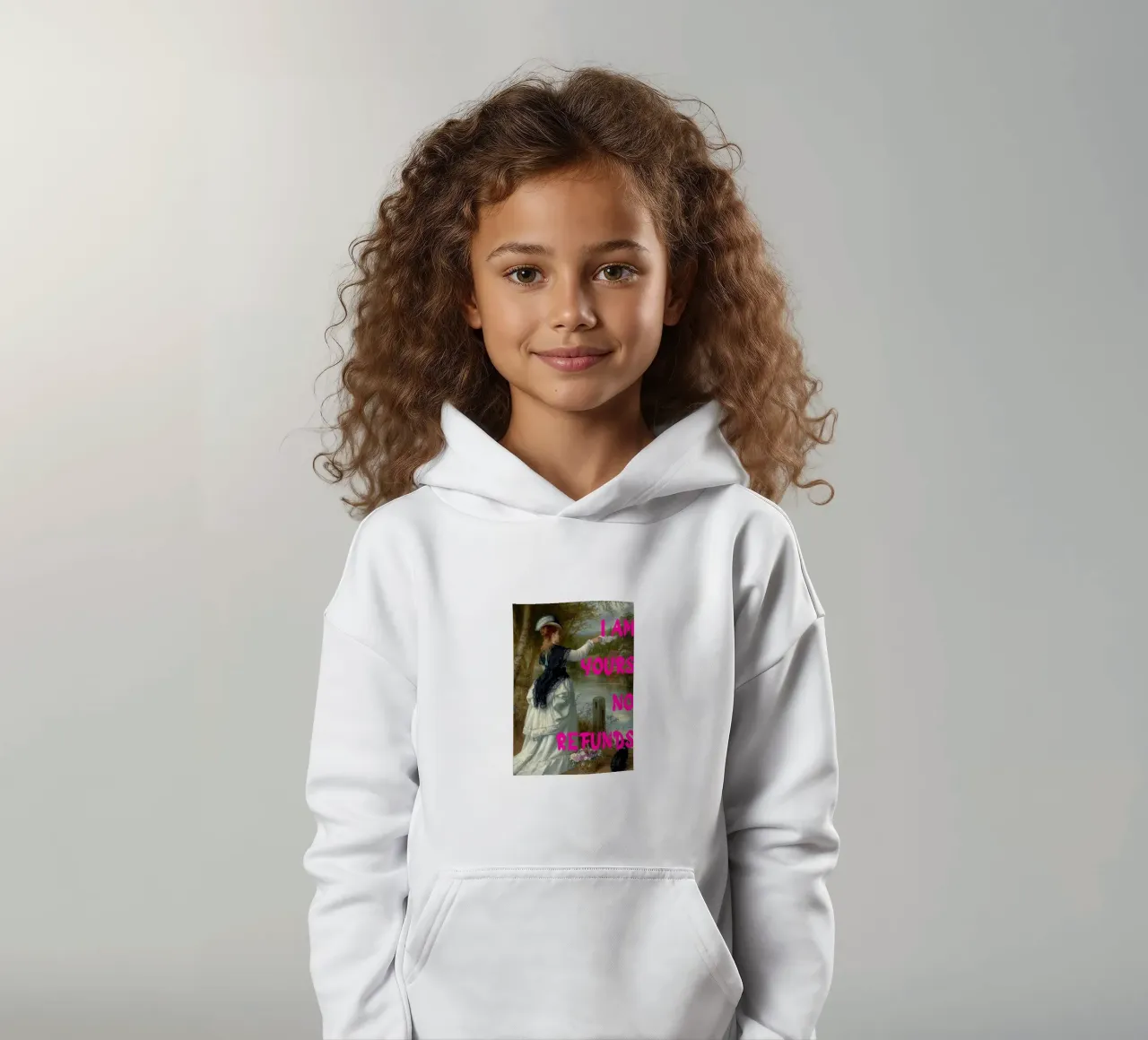 "Tuo, nessun rimborso" - Pop Art, Remix classico, umoristico, audace felpa bambino con cappuccio da NorwesClub